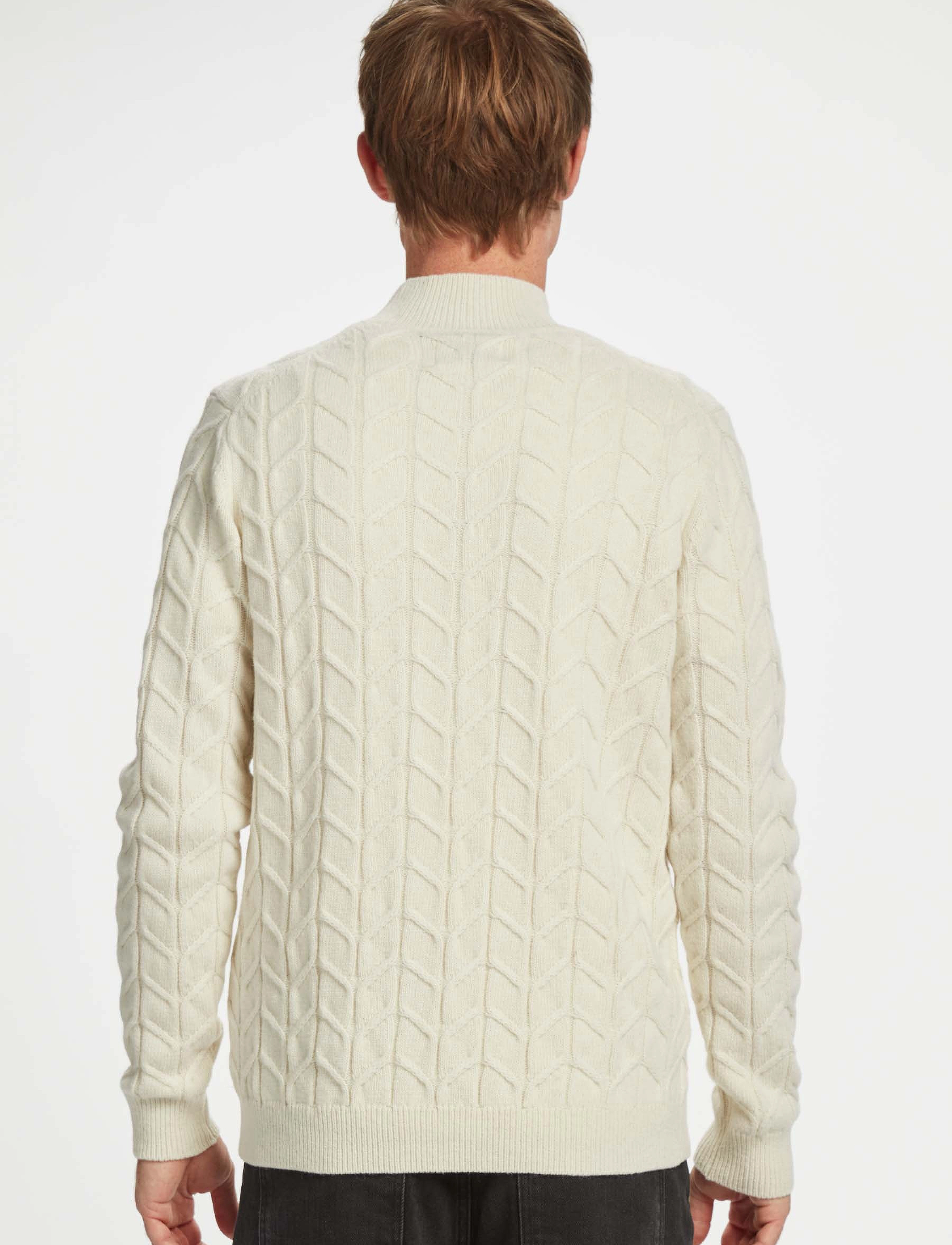 Gabba - Bertram Roll Neck Knit - off white - 3