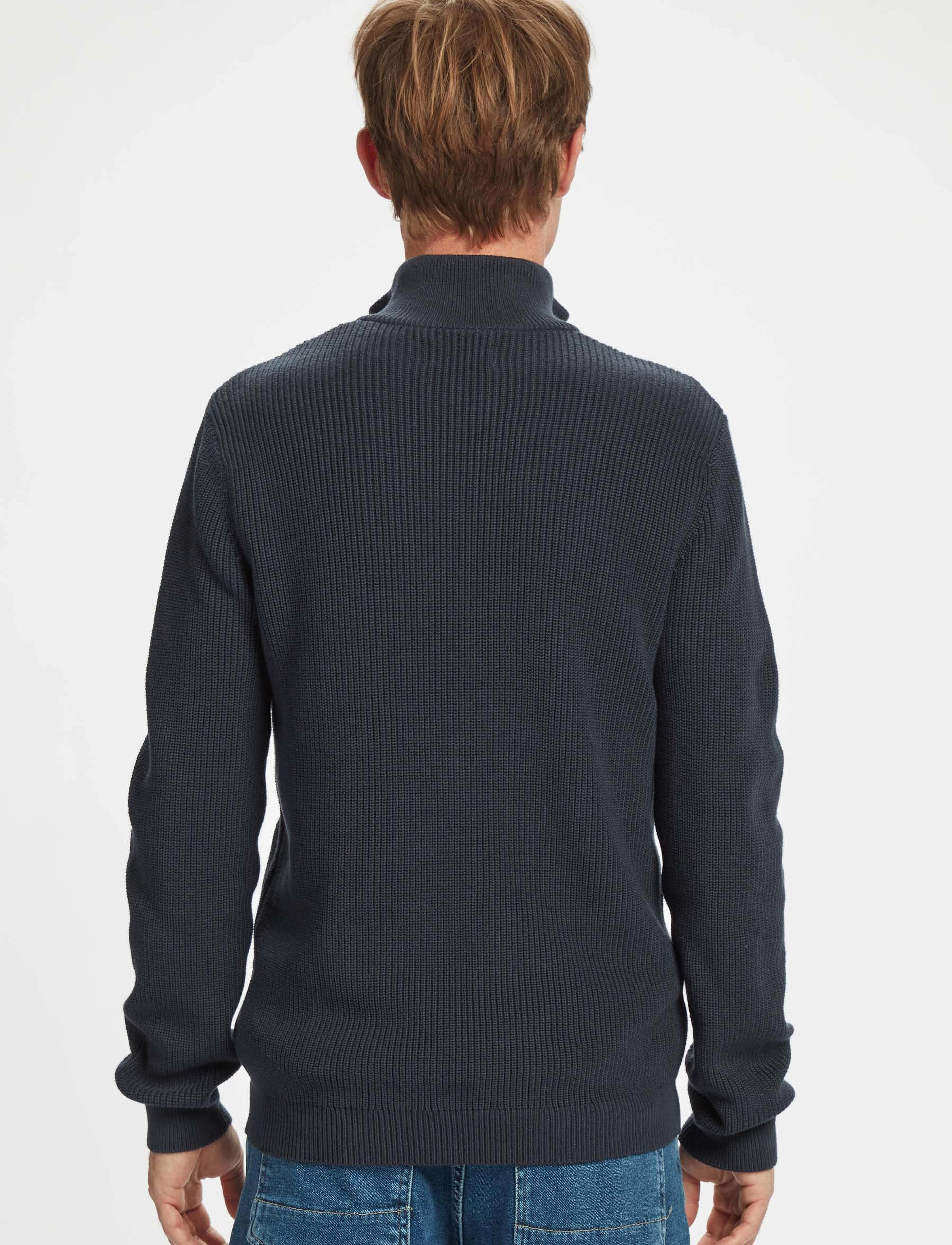 Gabba - Cape Roll Neck Knit - navy - 3