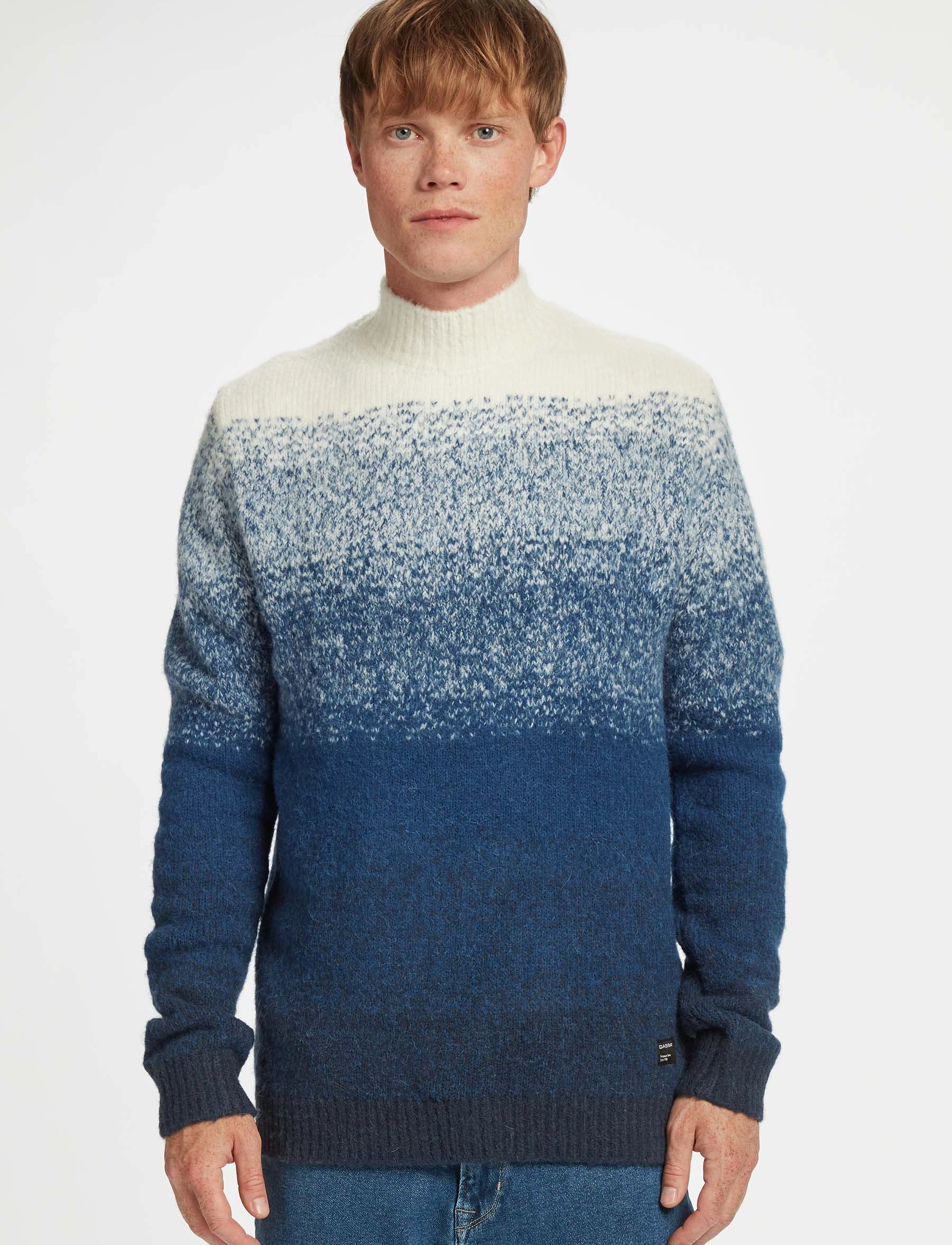 Gabba - Trygve Roll Neck Knit - estate blue - 2