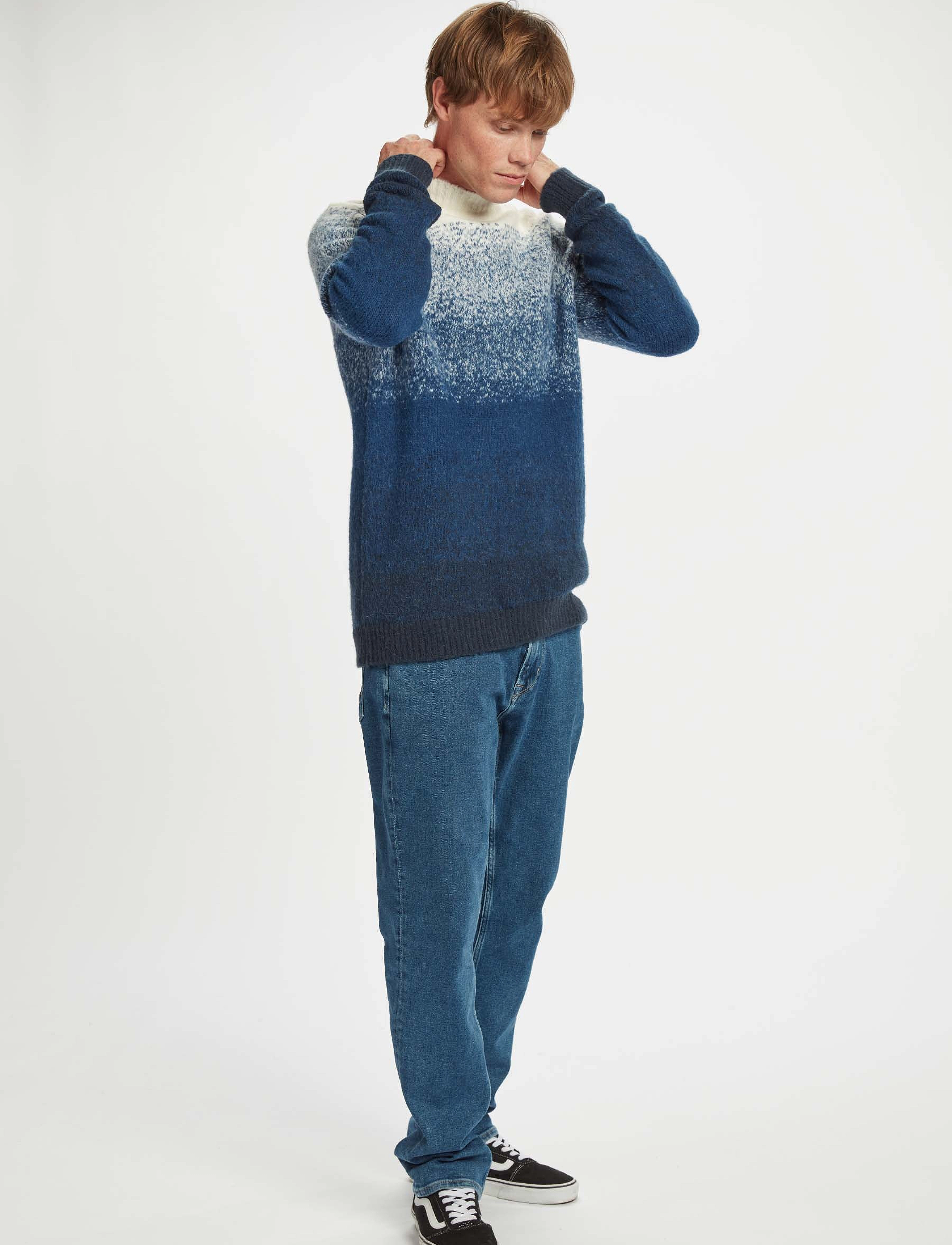 Gabba - Trygve Roll Neck Knit - estate blue - 4