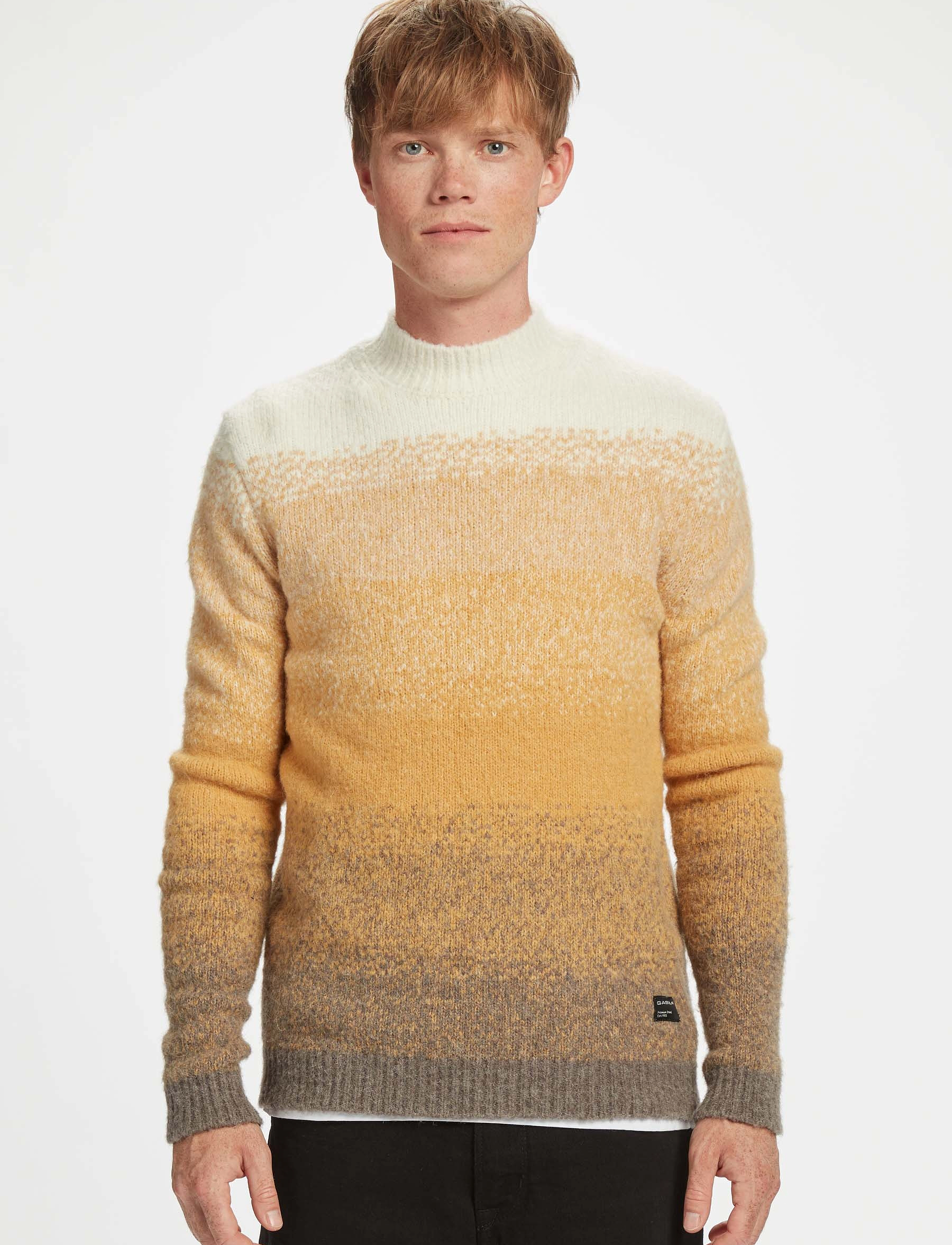 Gabba - Trygve Roll Neck Knit - spruce yellow - 2