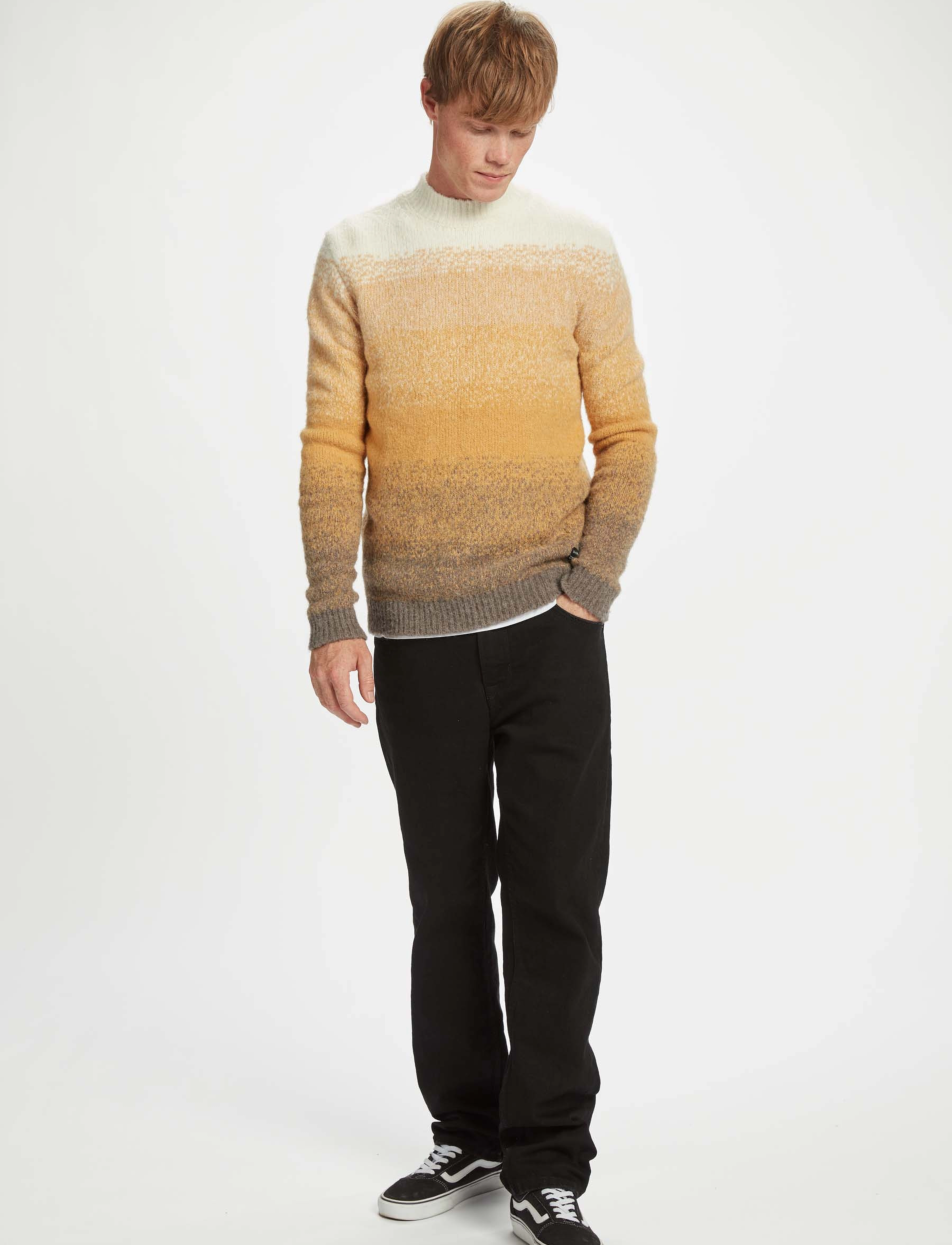 Gabba - Trygve Roll Neck Knit - spruce yellow - 4