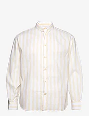 Gabba - Harvey LS Shirt - rennot kauluspaidat - beige stripe - 0