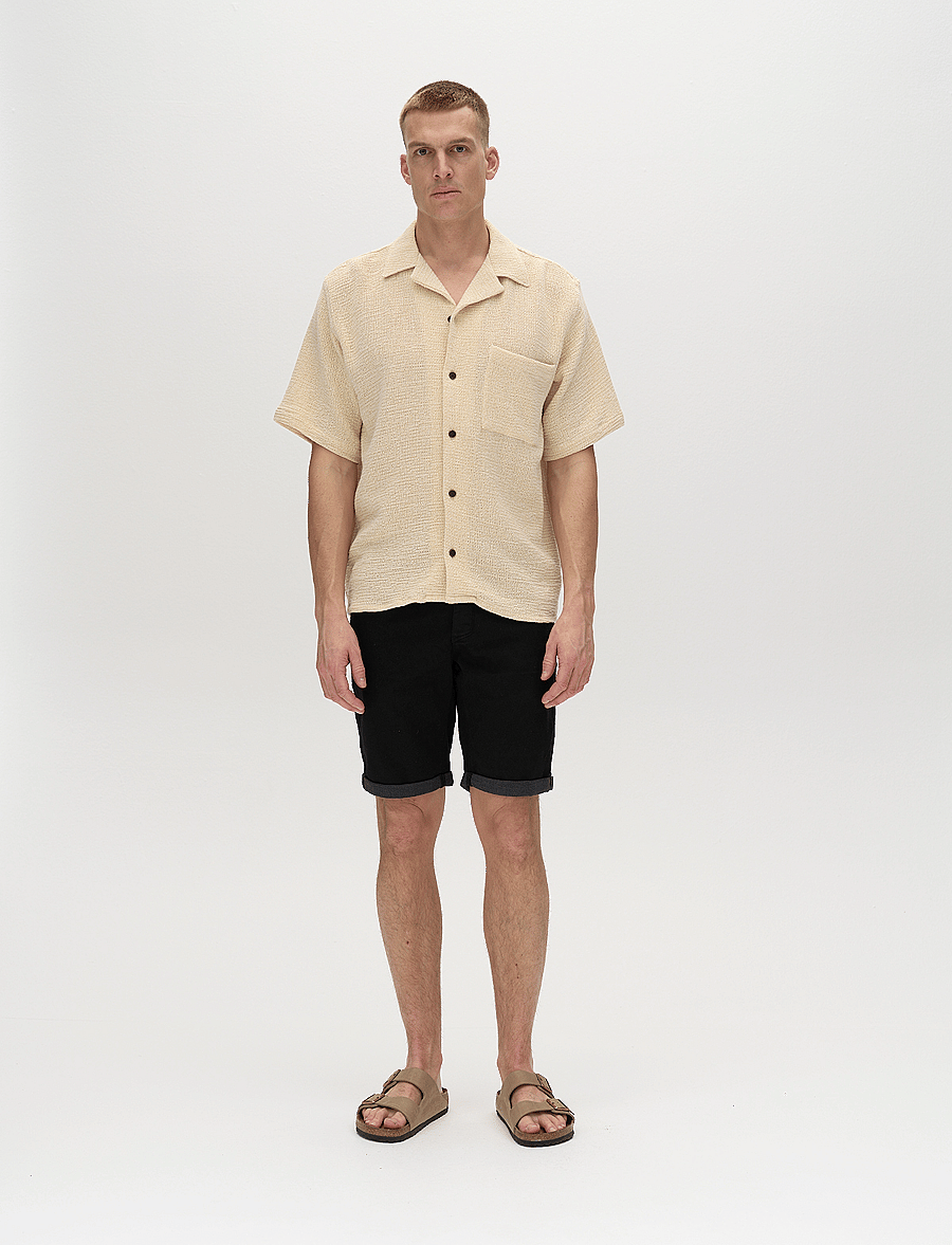 Gabba - GABjason K3995 SANZA Shorts - jeans shorts - black - 0