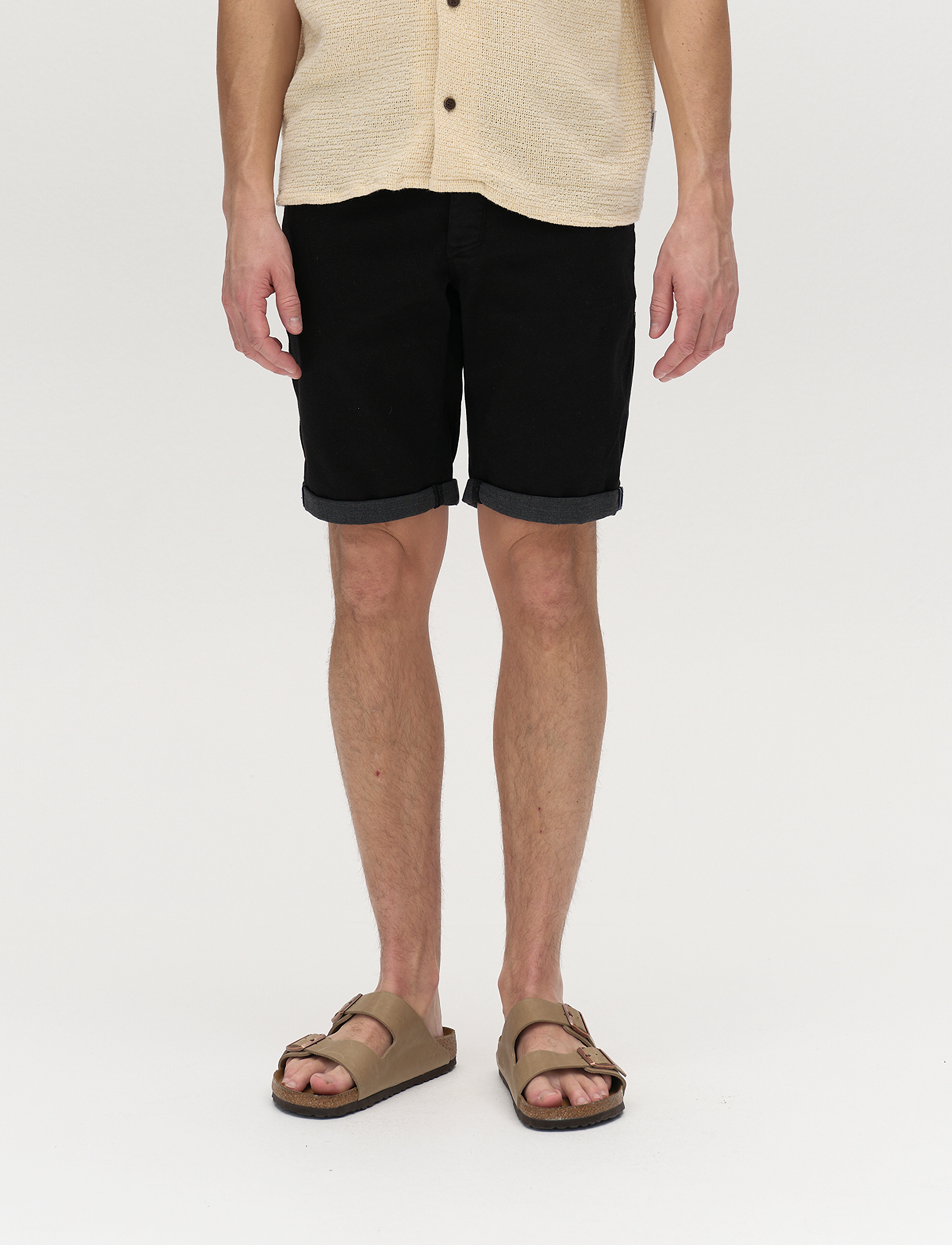 Gabba - GABjason K3995 SANZA Shorts - linased lühikesed püksid - black - 3