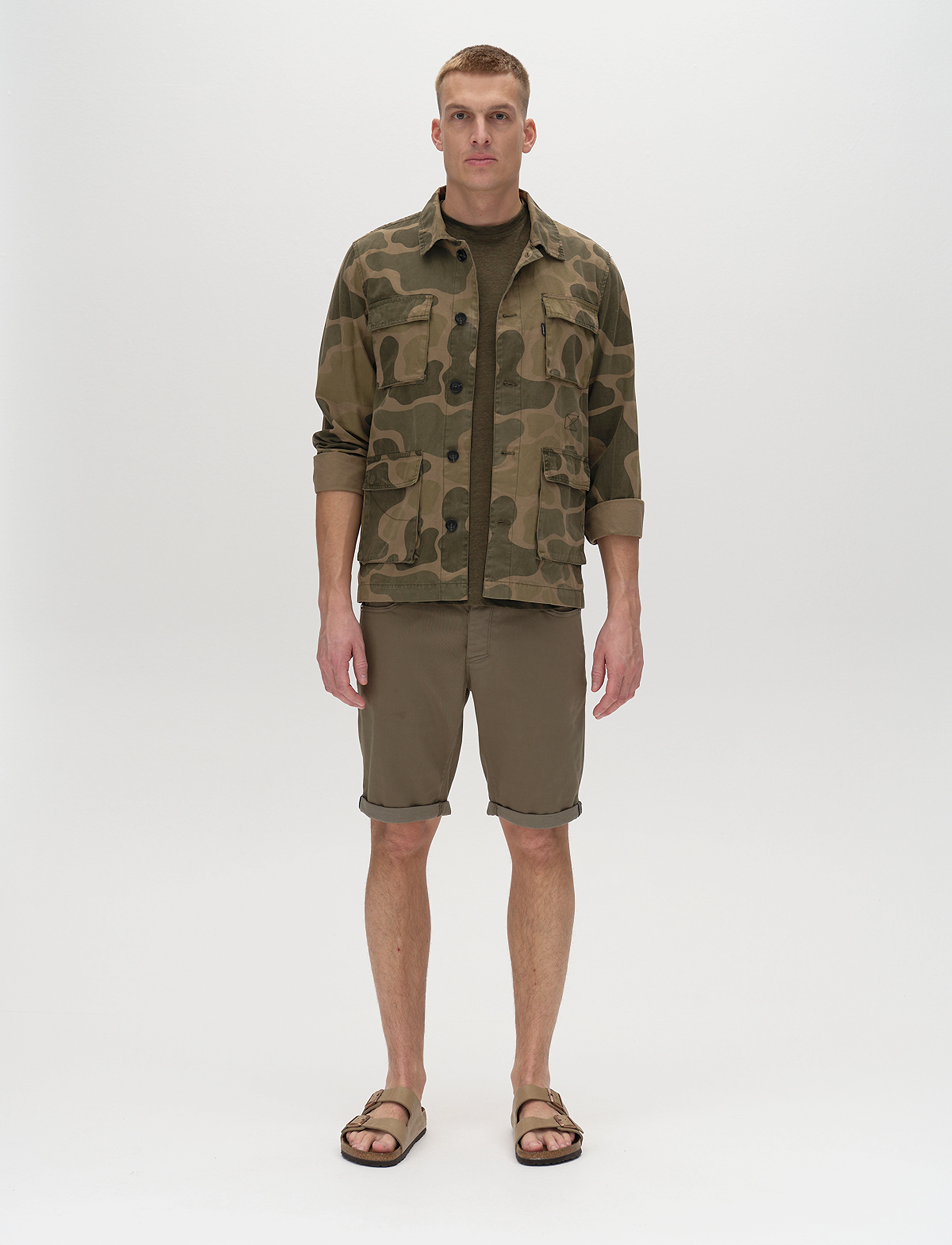 Gabba Gabjason K3995 Sanza Shorts, 38 x 30, Khakigrün - Denim, Männerswear