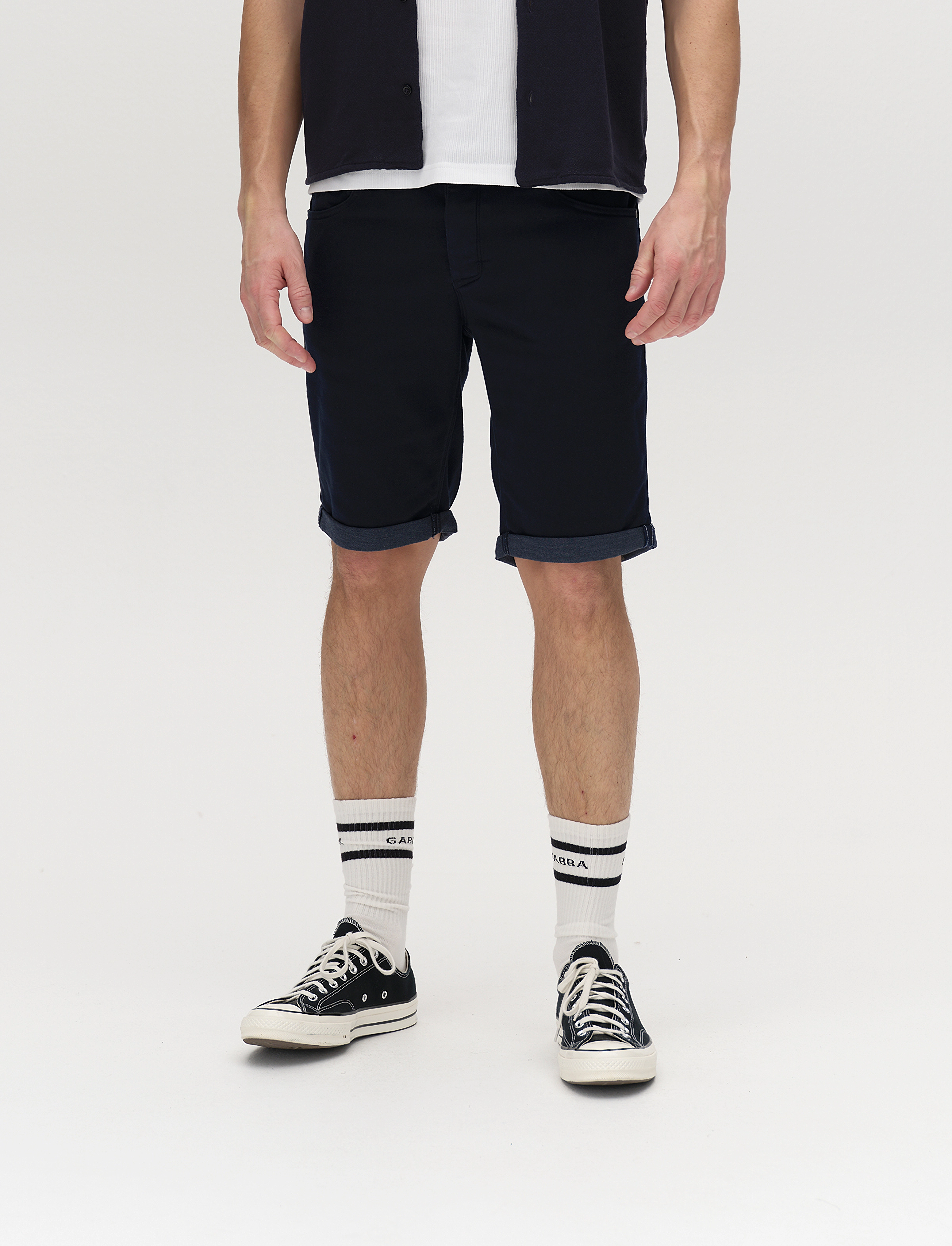 Gabba - GABjason K3995 SANZA Shorts - jorts - navy - 3