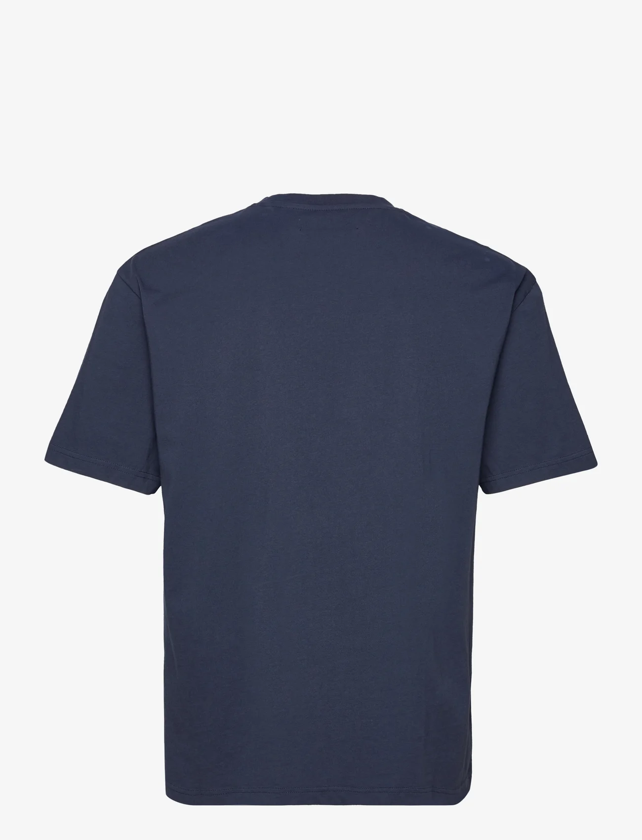 Gabba - Nigel Boxy Real Print SS - basis-t-skjorter - navy blazer - 1