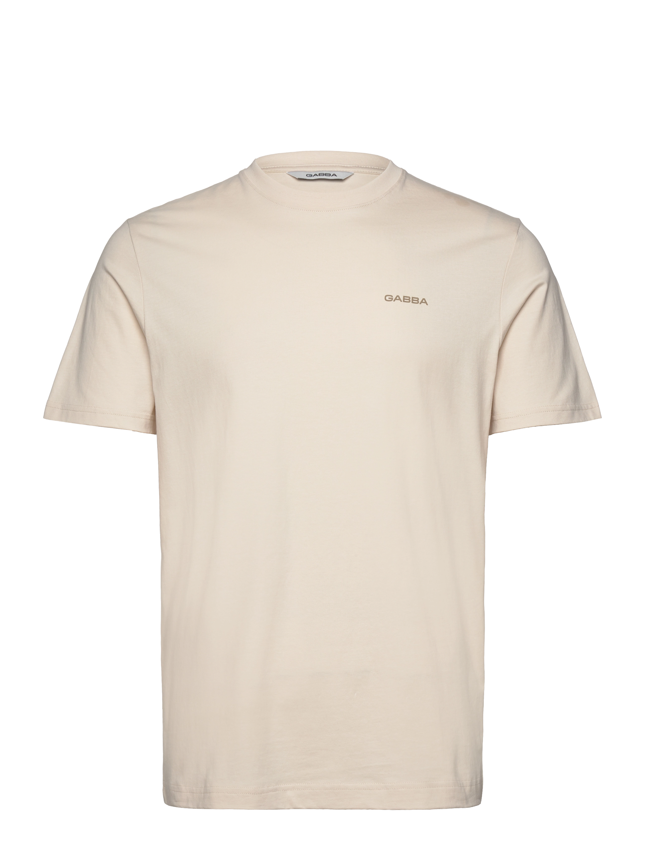 Gabba GABdune Logo GOTS SS T-Shirt - T-shirts - BIRCH / cream