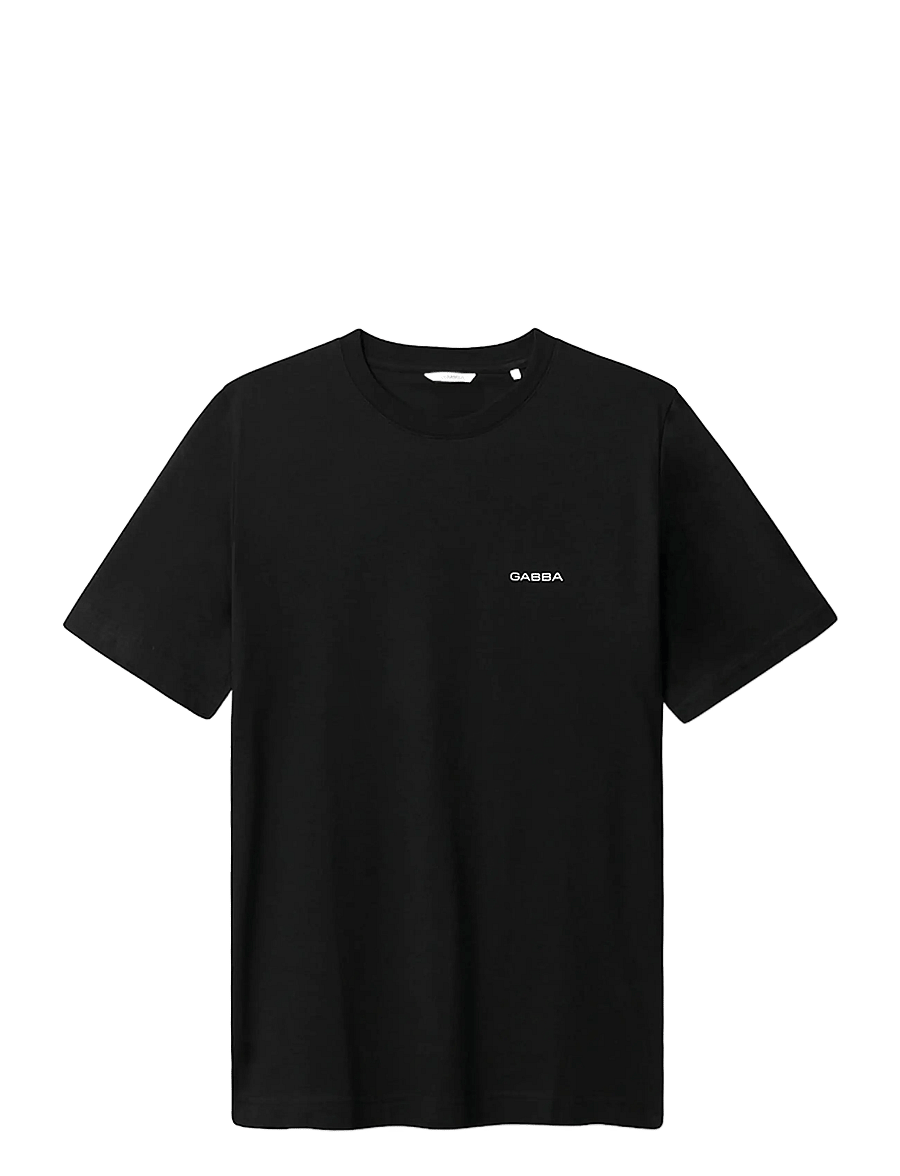 Gabba - GABdune Logo GOTS SS T-Shirt - lühikeste varrukatega t-särgid - black - 1