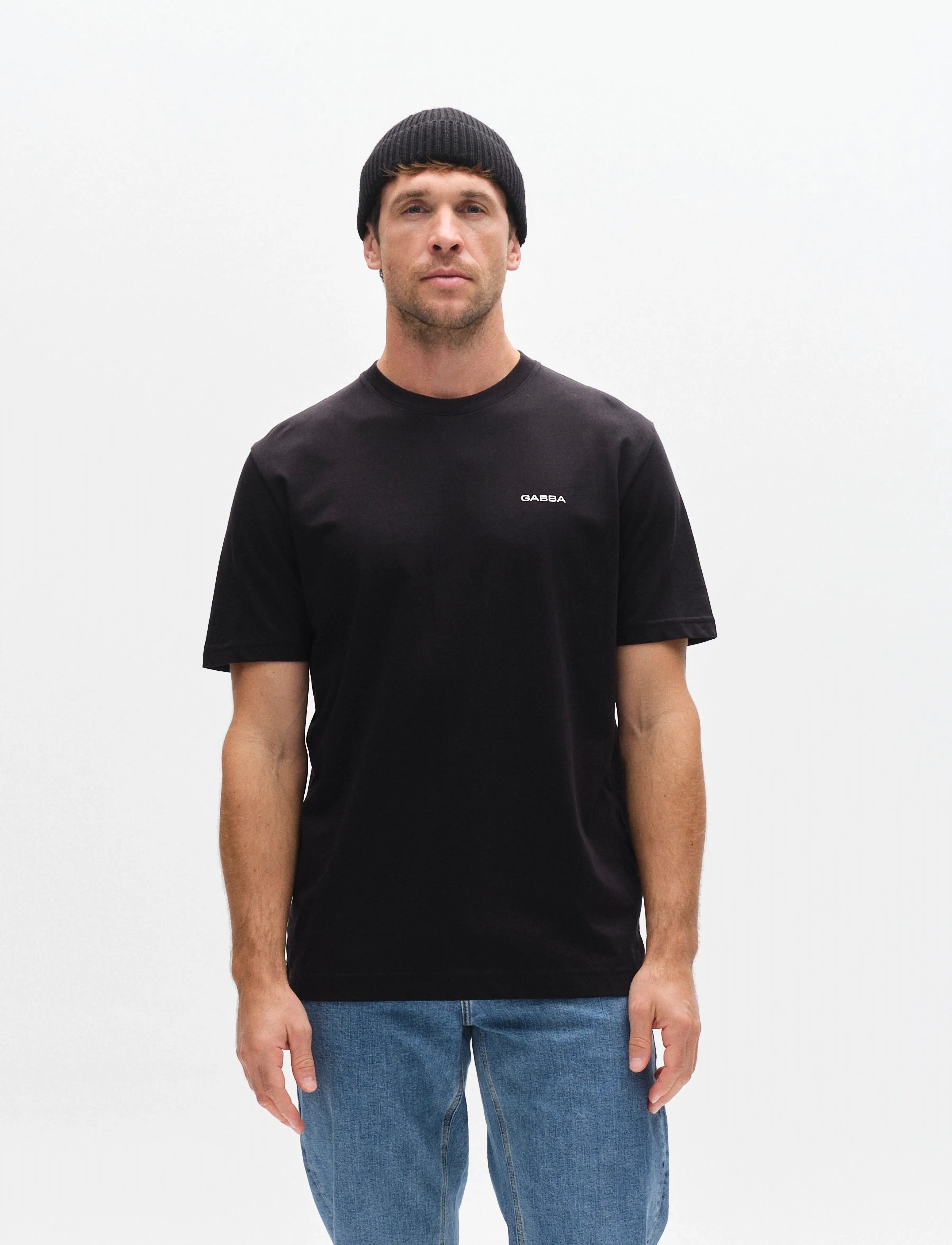 Gabba GABdune Logo SS GOTS - Tøj - BLACK / black