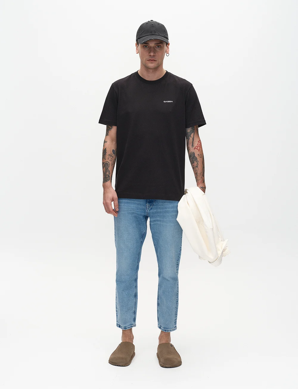 Gabba - GABdune Logo SS GOTS - kortærmede t-shirts - black - 3