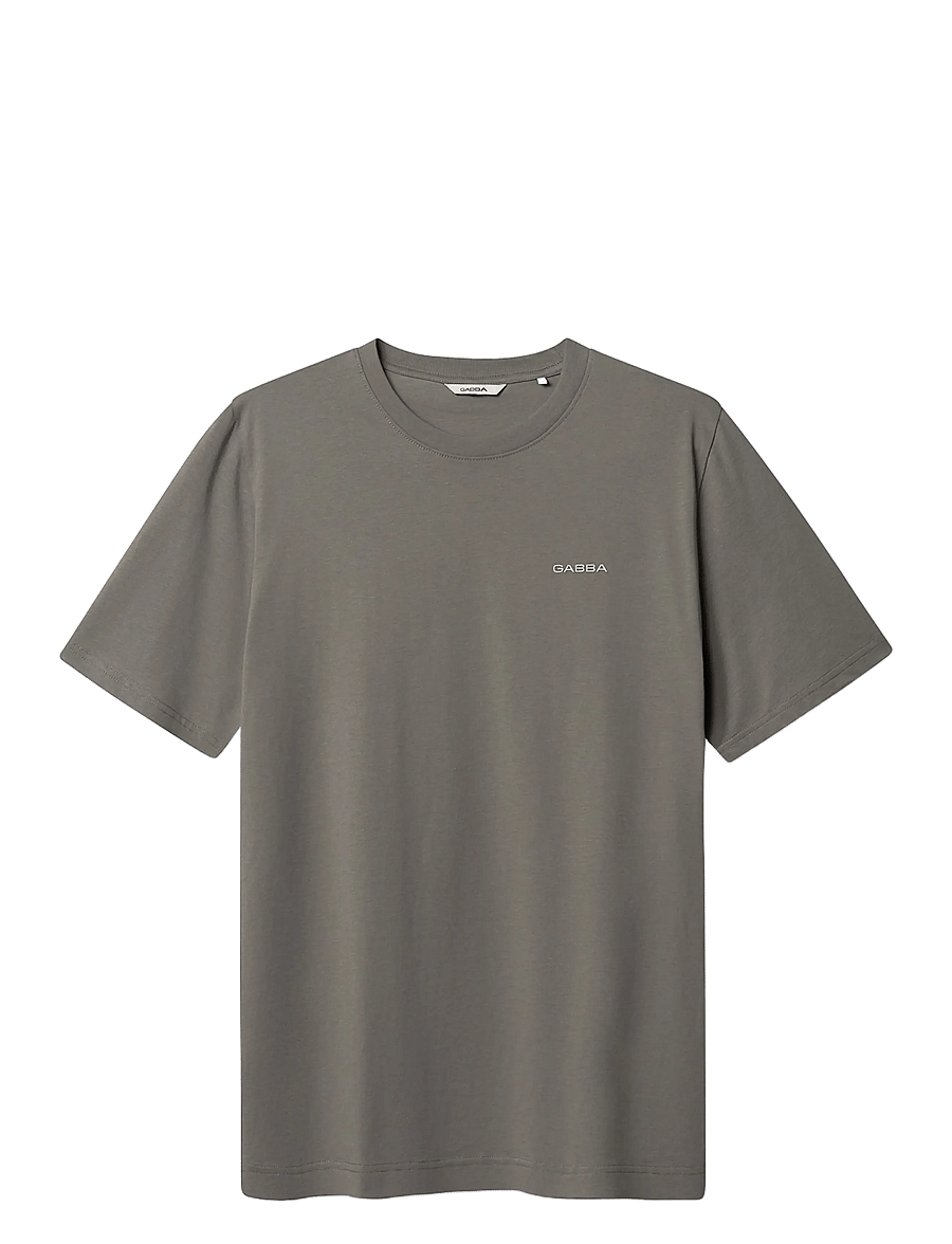 Gabba - GABdune Logo GOTS SS T-Shirt - t-krekli ar īsām piedurknēm - castor gray - 1