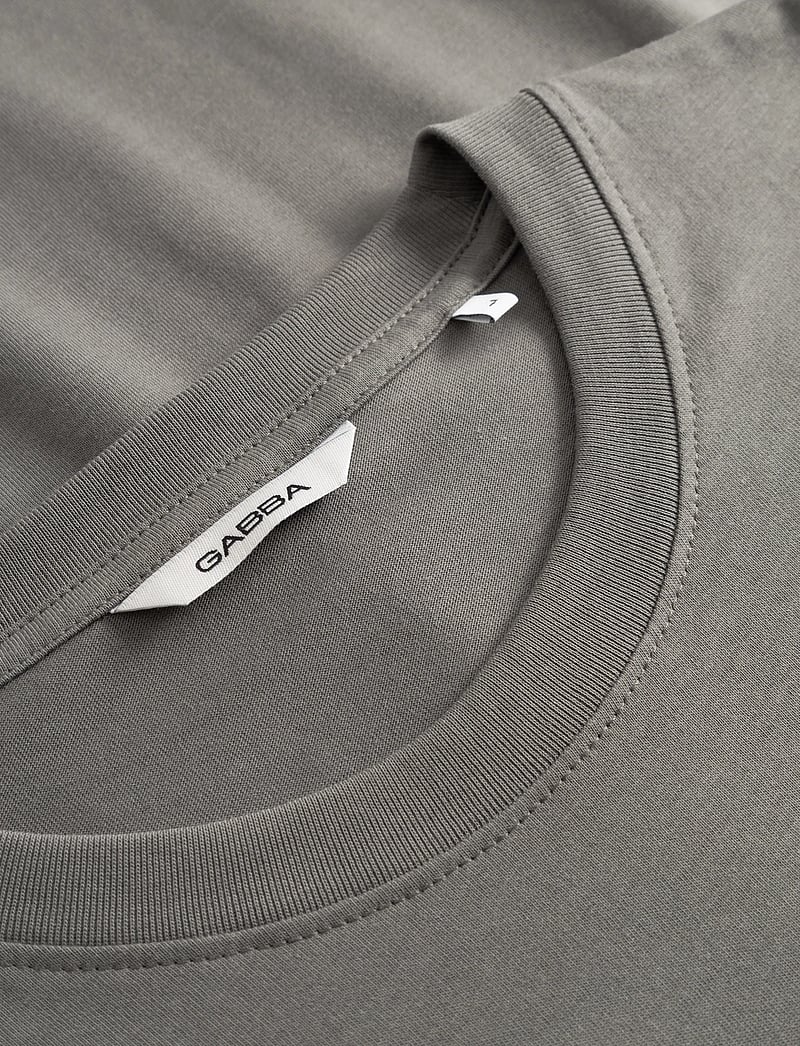 Gabba - Dune Logo SS GOTS - kortärmade t-shirts - castor gray - 5