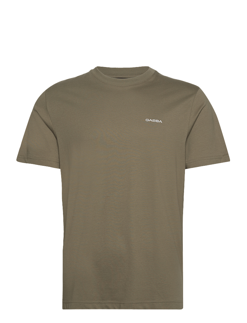 Gabba - Dune Logo SS GOTS - t-shirts - deep lichen green - 1