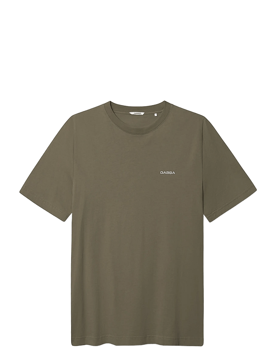 Gabba - GABdune Logo GOTS SS T-Shirt - short-sleeved t-shirts - deep lichen green - 1