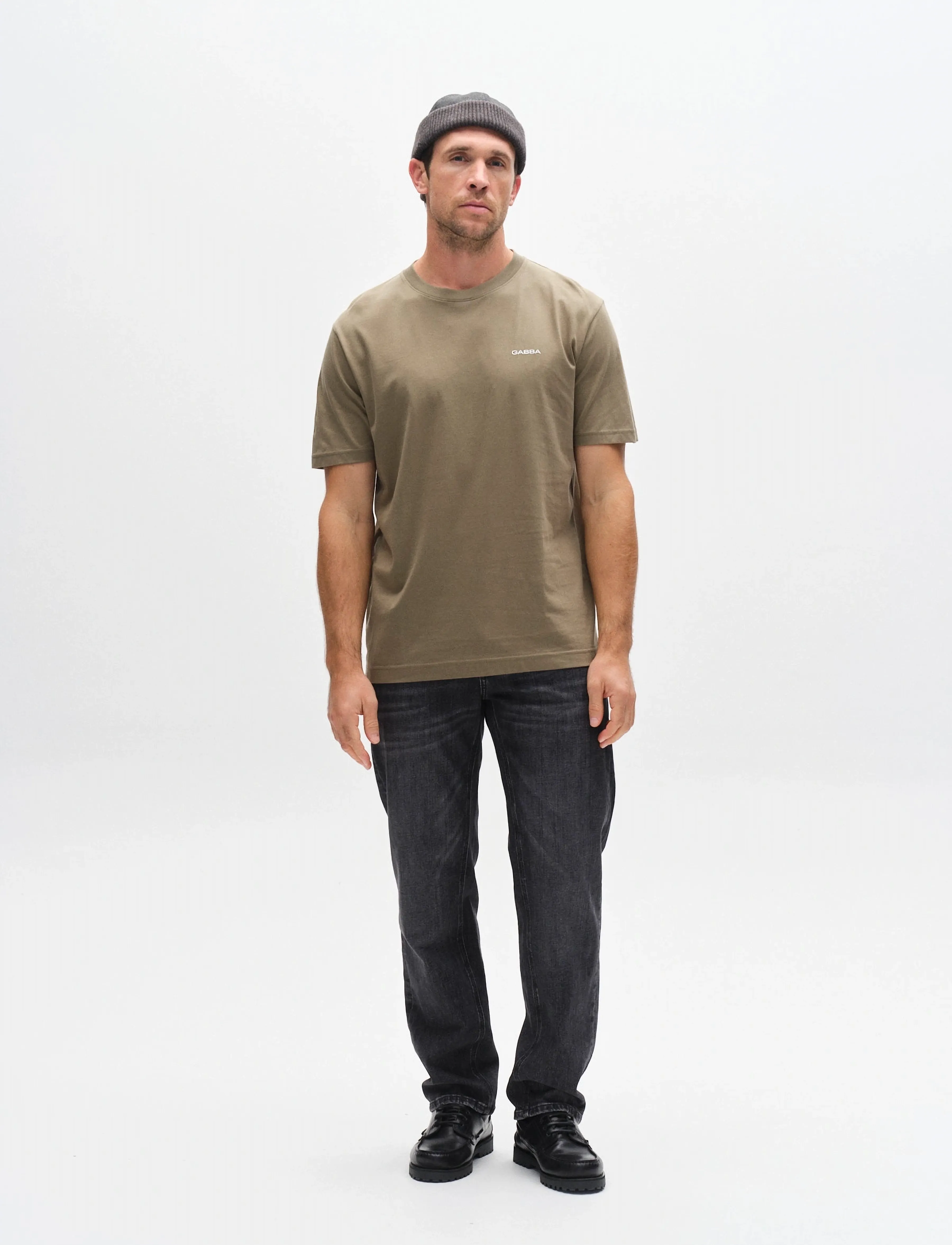 Gabba - GABdune Logo GOTS SS T-Shirt - short-sleeved t-shirts - deep lichen green - 3
