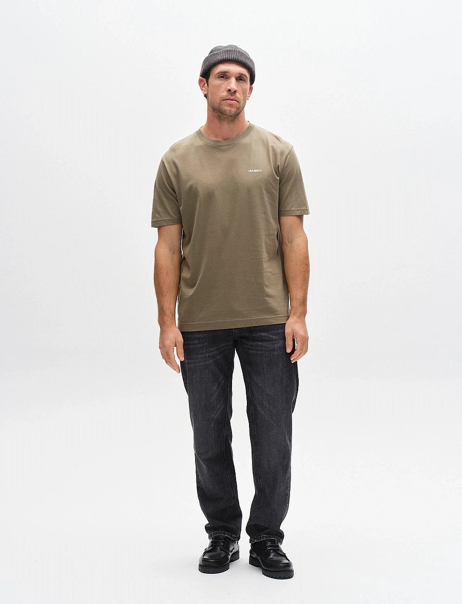 Gabba - GABdune Logo GOTS SS T-Shirt - short-sleeved t-shirts - deep lichen green - 3