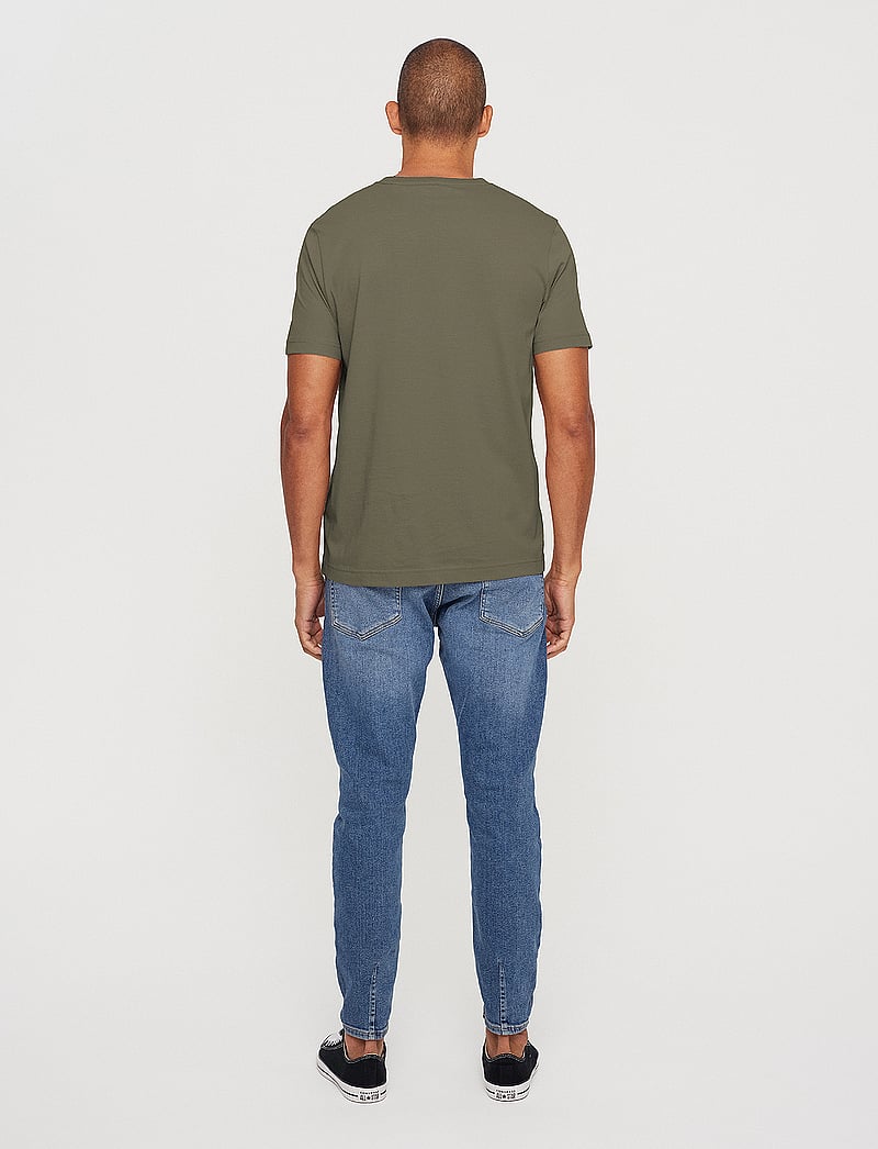 Gabba - Dune Logo SS GOTS - t-shirts - deep lichen green - 4