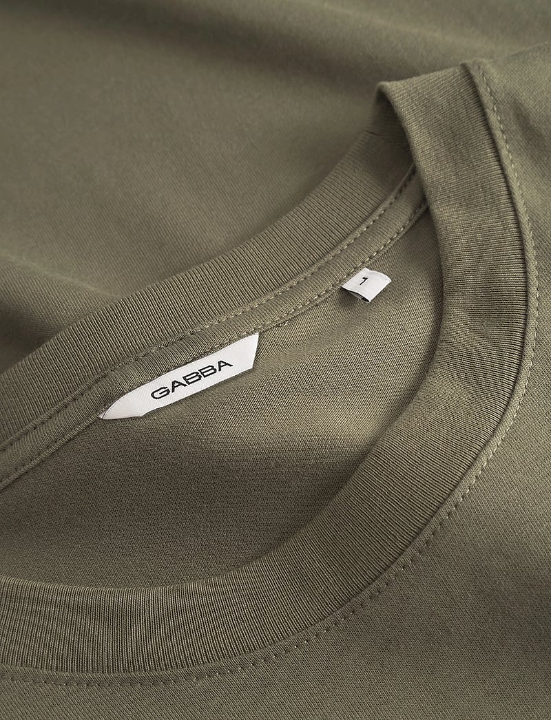 Gabba - GABdune Logo GOTS SS T-Shirt - short-sleeved t-shirts - deep lichen green - 5