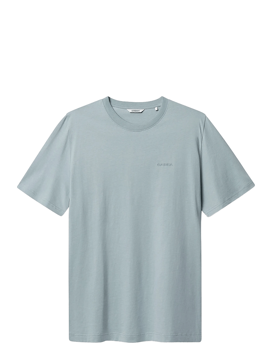 Gabba - GABdune Logo GOTS SS T-Shirt - short-sleeved t-shirts - light blue - 1