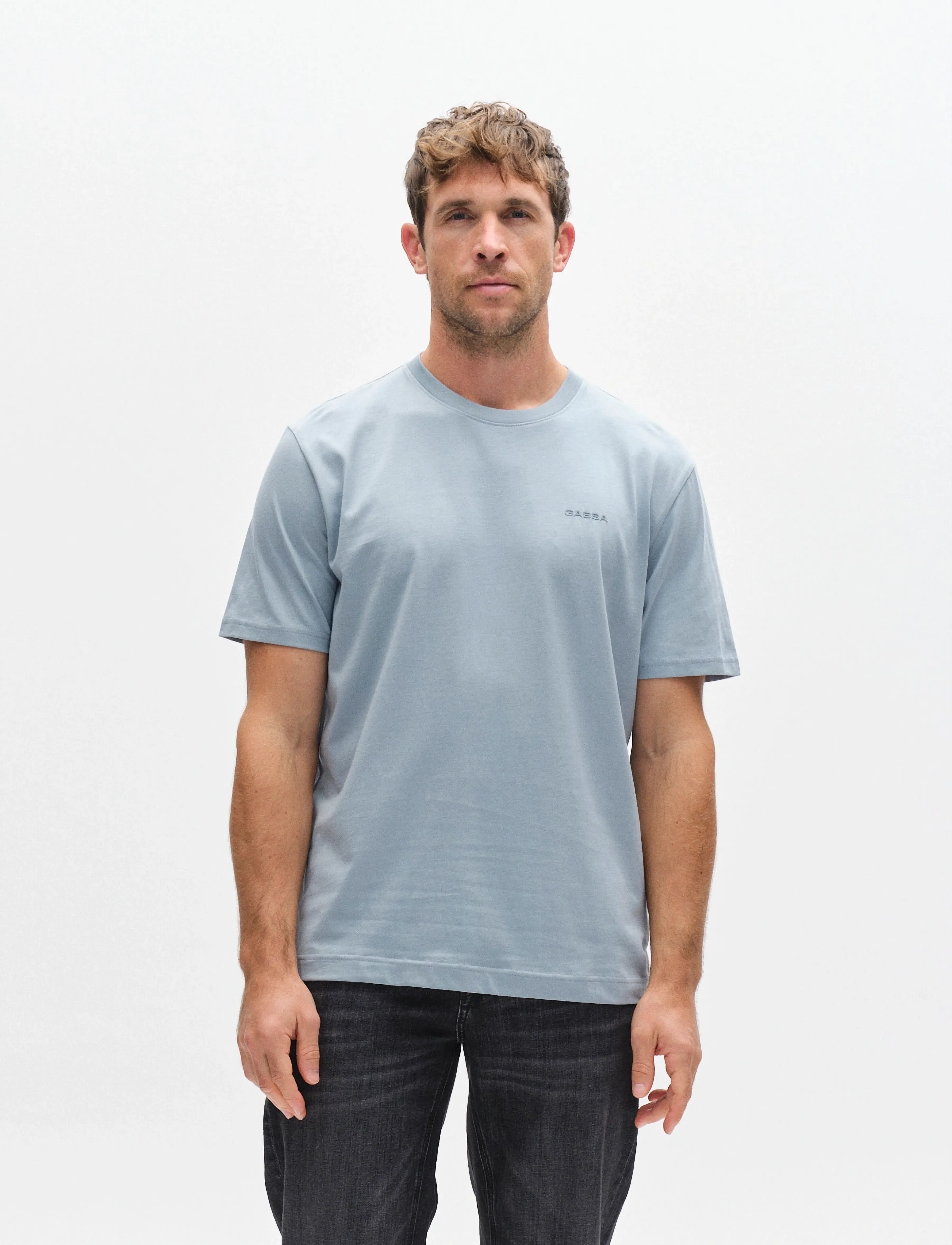 Gabba Dune Logo SS GOTS - Gabba - LIGHT BLUE / blue