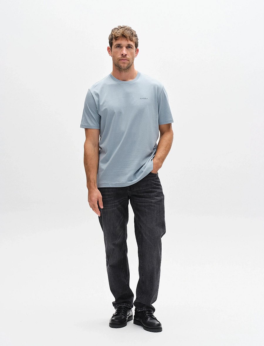 Gabba - GABdune Logo GOTS SS T-Shirt - short-sleeved t-shirts - light blue - 3