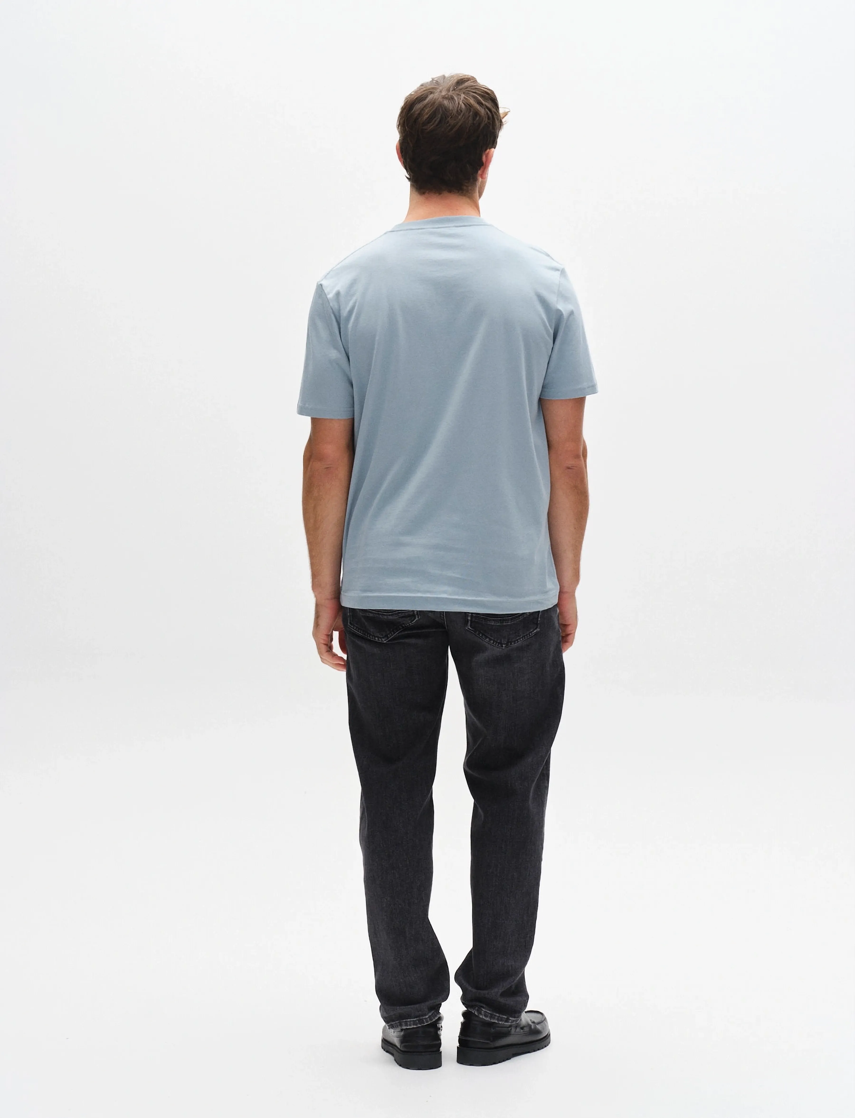 Gabba - GABdune Logo GOTS SS T-Shirt - short-sleeved t-shirts - light blue - 4