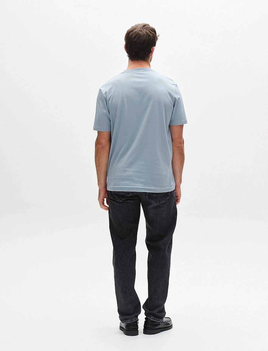 Gabba - GABdune Logo GOTS SS T-Shirt - short-sleeved t-shirts - light blue - 4