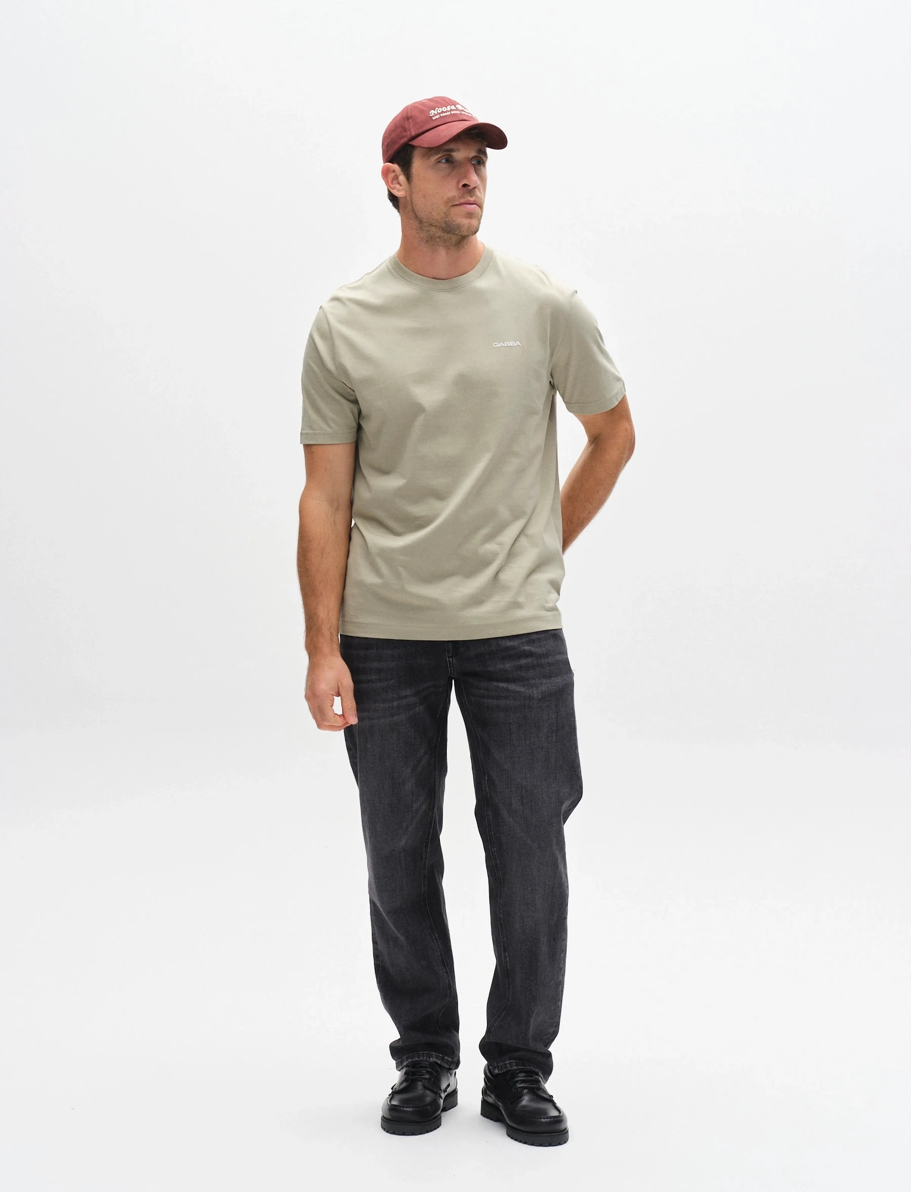 Gabba - GABdune Logo GOTS SS T-Shirt - short-sleeved t-shirts - light green - 3