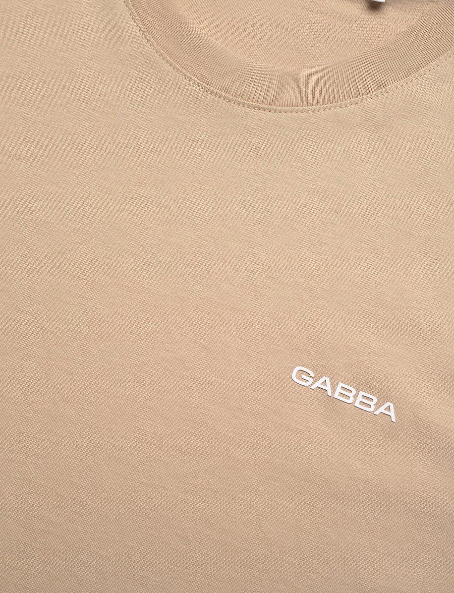 Gabba - GABdune Logo GOTS SS T-Shirt - kurzärmelige t-shirts - safari - 5