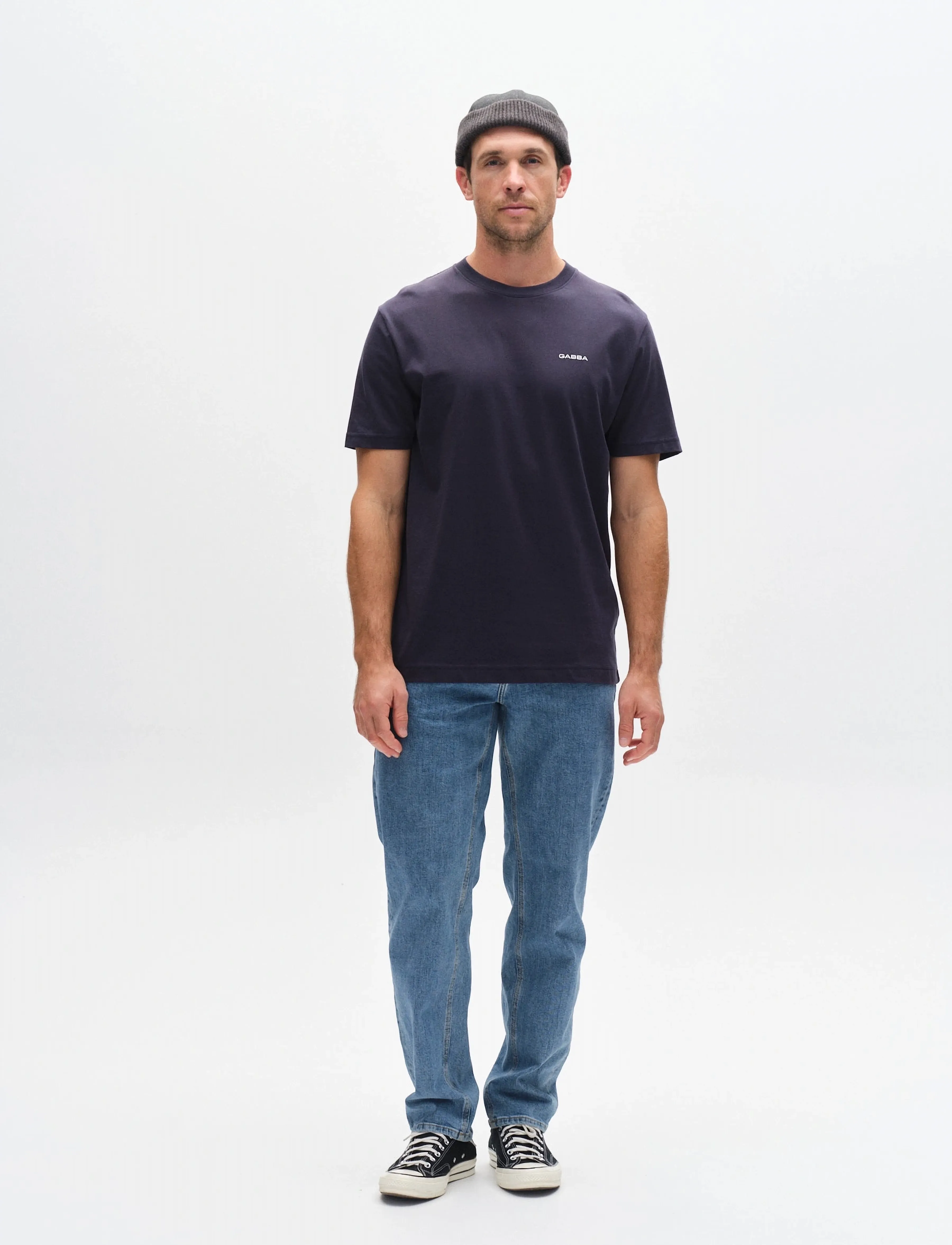 Gabba - GABdune Logo GOTS SS T-Shirt - short-sleeved t-shirts - total eclipse - 3