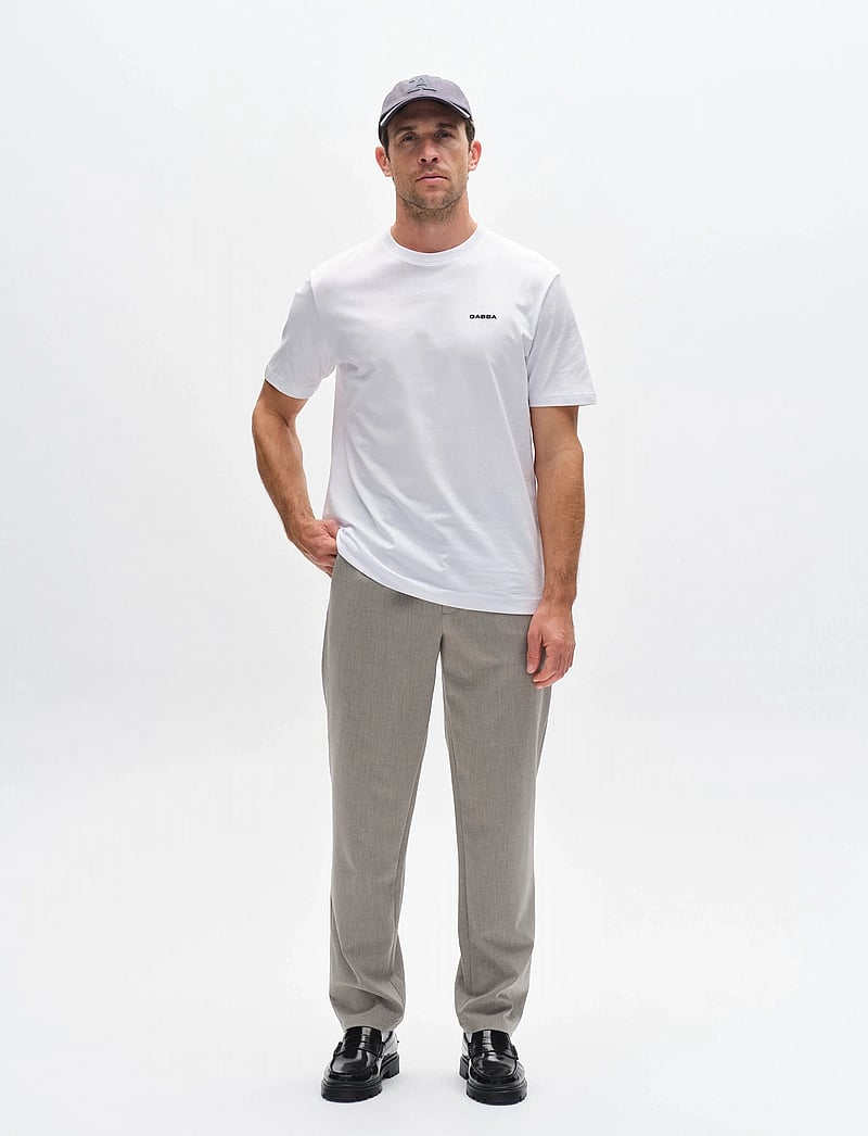 Gabba - GABdune Logo SS GOTS - kortærmede t-shirts - white - 3