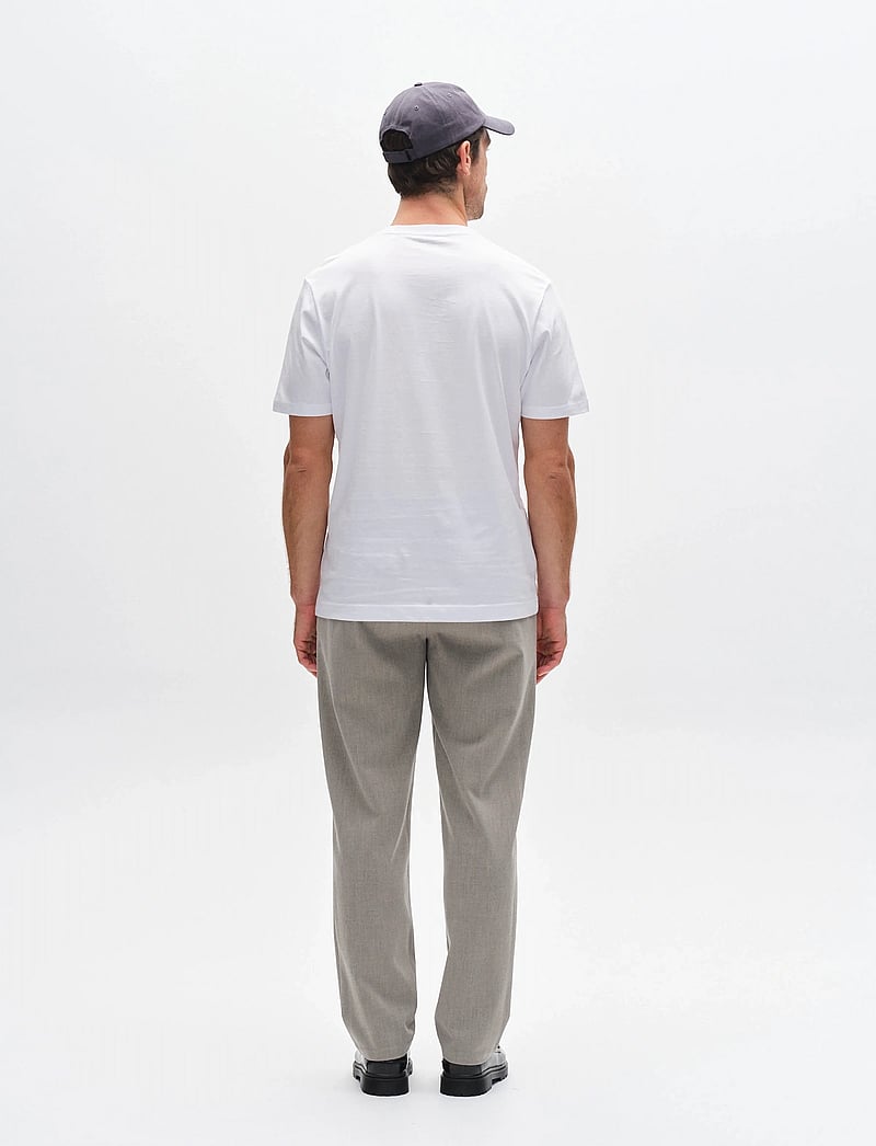 Gabba - GABdune Logo SS GOTS - kortærmede t-shirts - white - 4