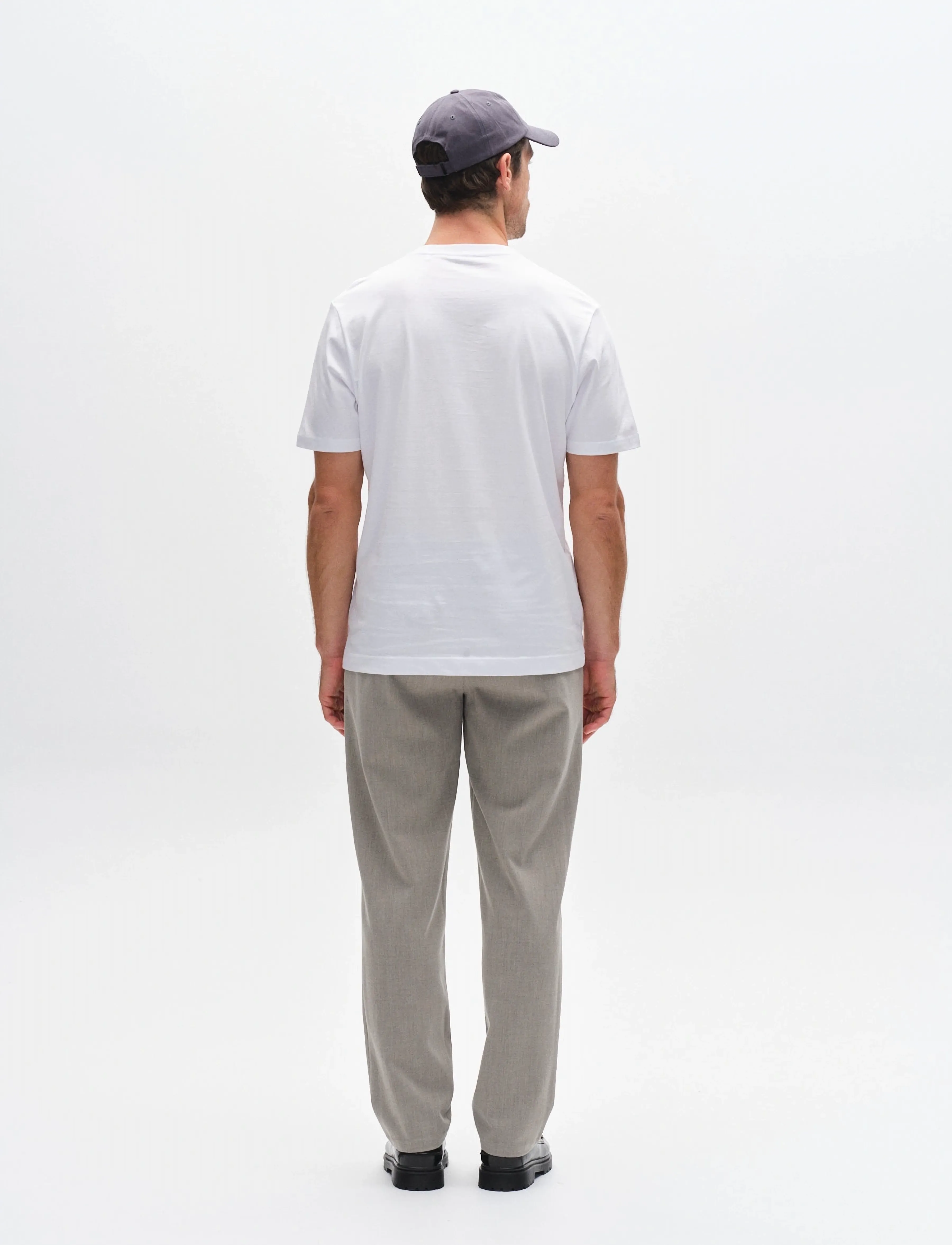 Gabba - GABdune Logo GOTS SS T-Shirt - stutterma bolir - white - 4