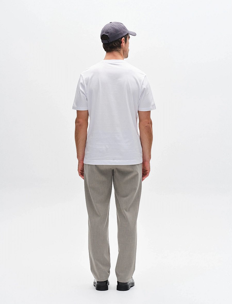 Gabba - GABdune Logo GOTS SS T-Shirt - stutterma bolir - white - 4