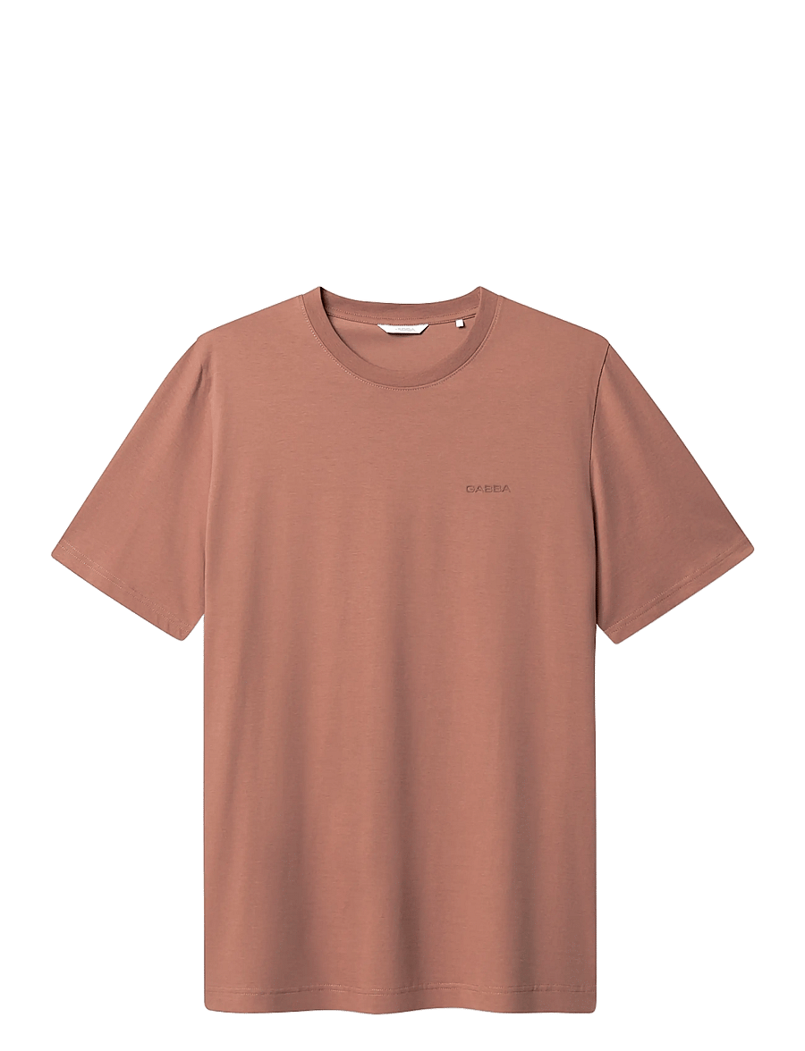 Gabba - GABdune Logo GOTS SS T-Shirt - stutterma bolir - wood pink - 1