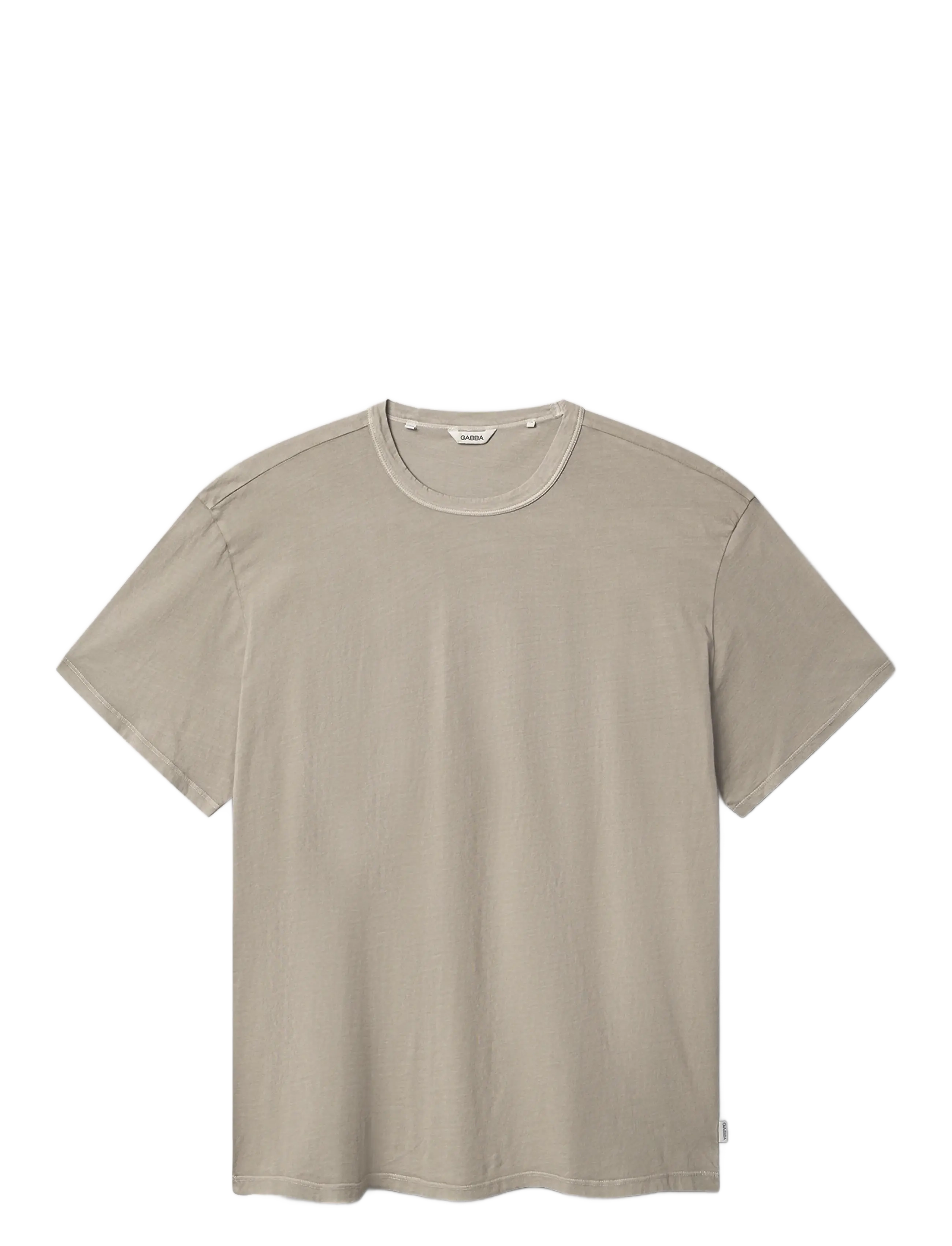 Gabba Lagos SS - T-shirts - GREY PALOMA / brown