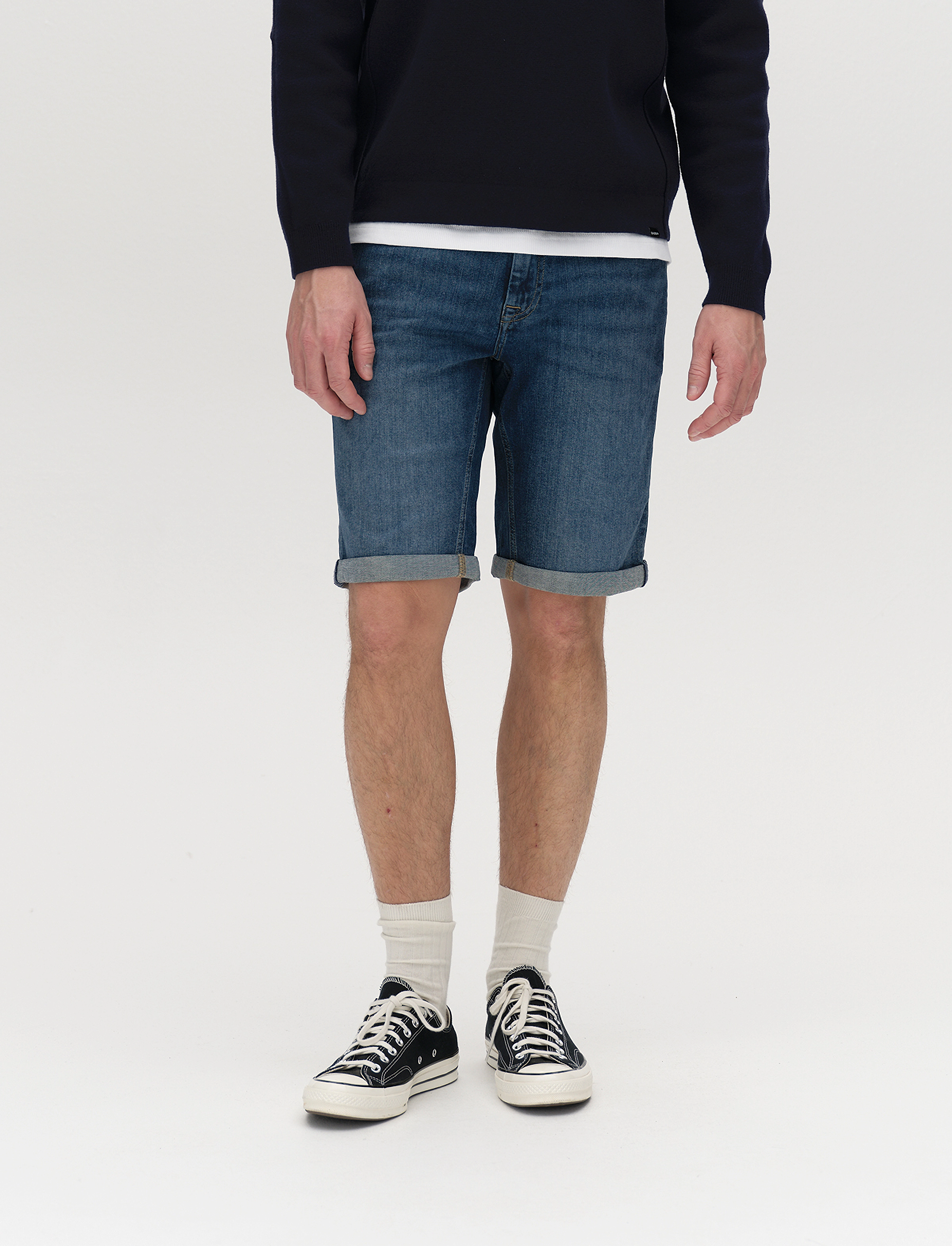 Markus K4664 Shorts - MID BLUE DENIM