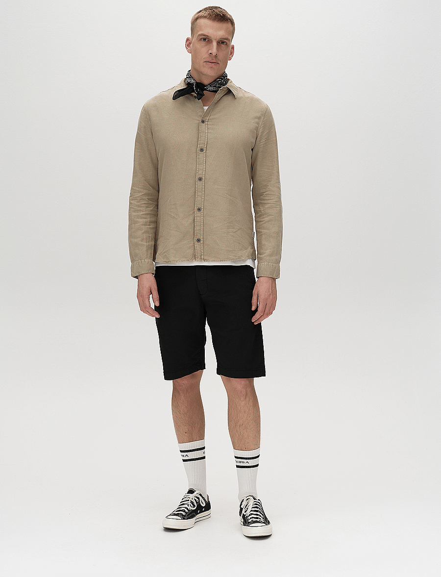 Gabba - Jet K3280 Dale Shorts - linased lühikesed püksid - black - 0