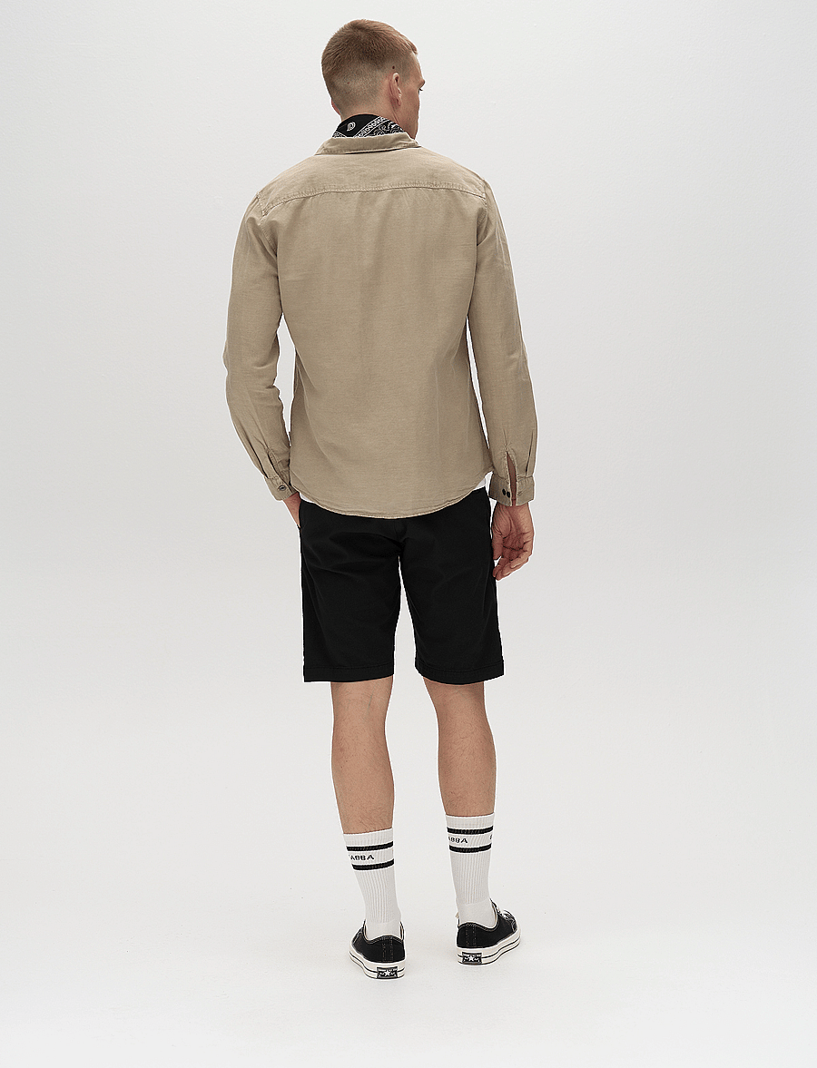 Gabba - Jet K3280 Dale Shorts - linased lühikesed püksid - black - 4