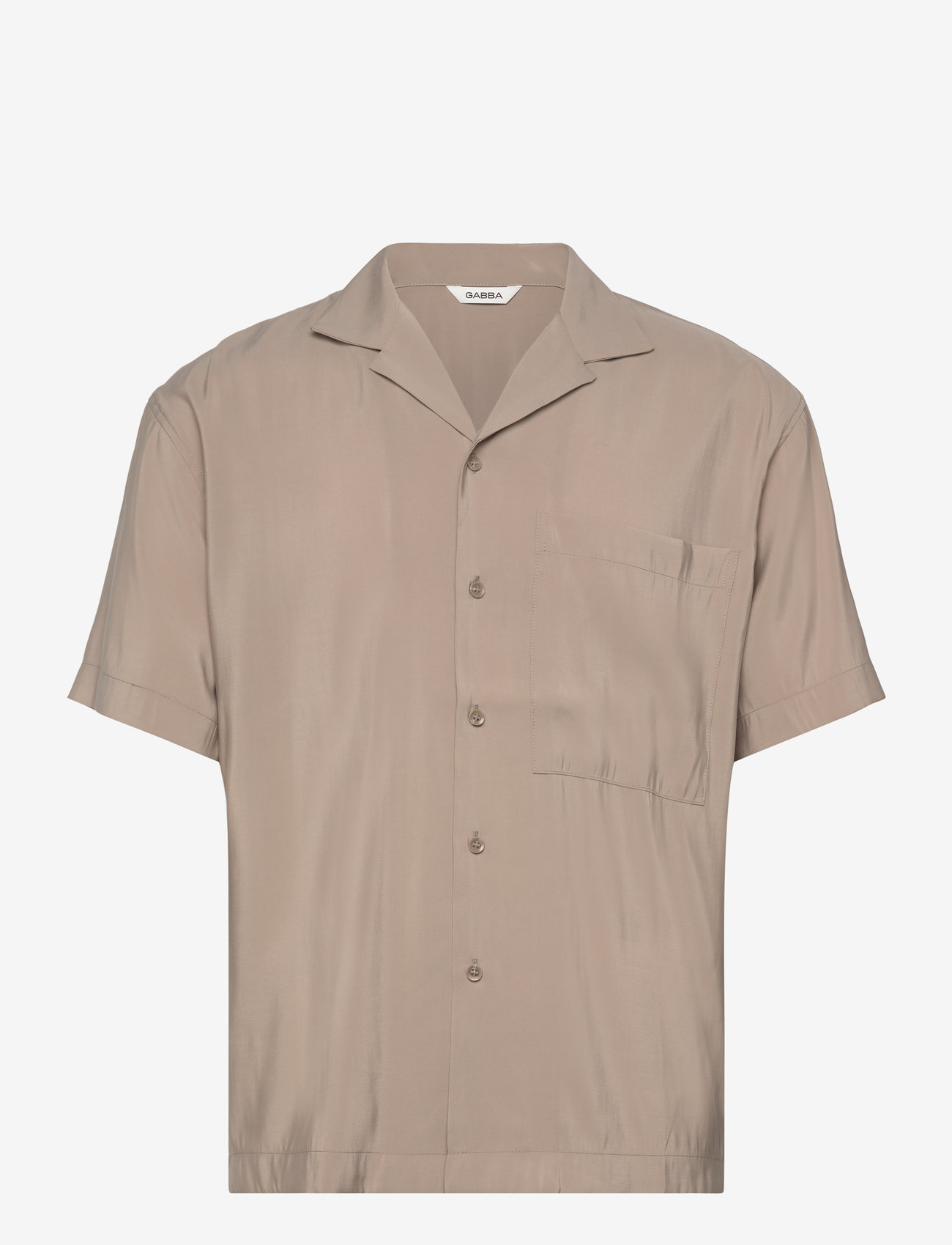 Gabba - Jens Over Resort Yari SS - lühikeste varrukatega särgid - sand greige - 0