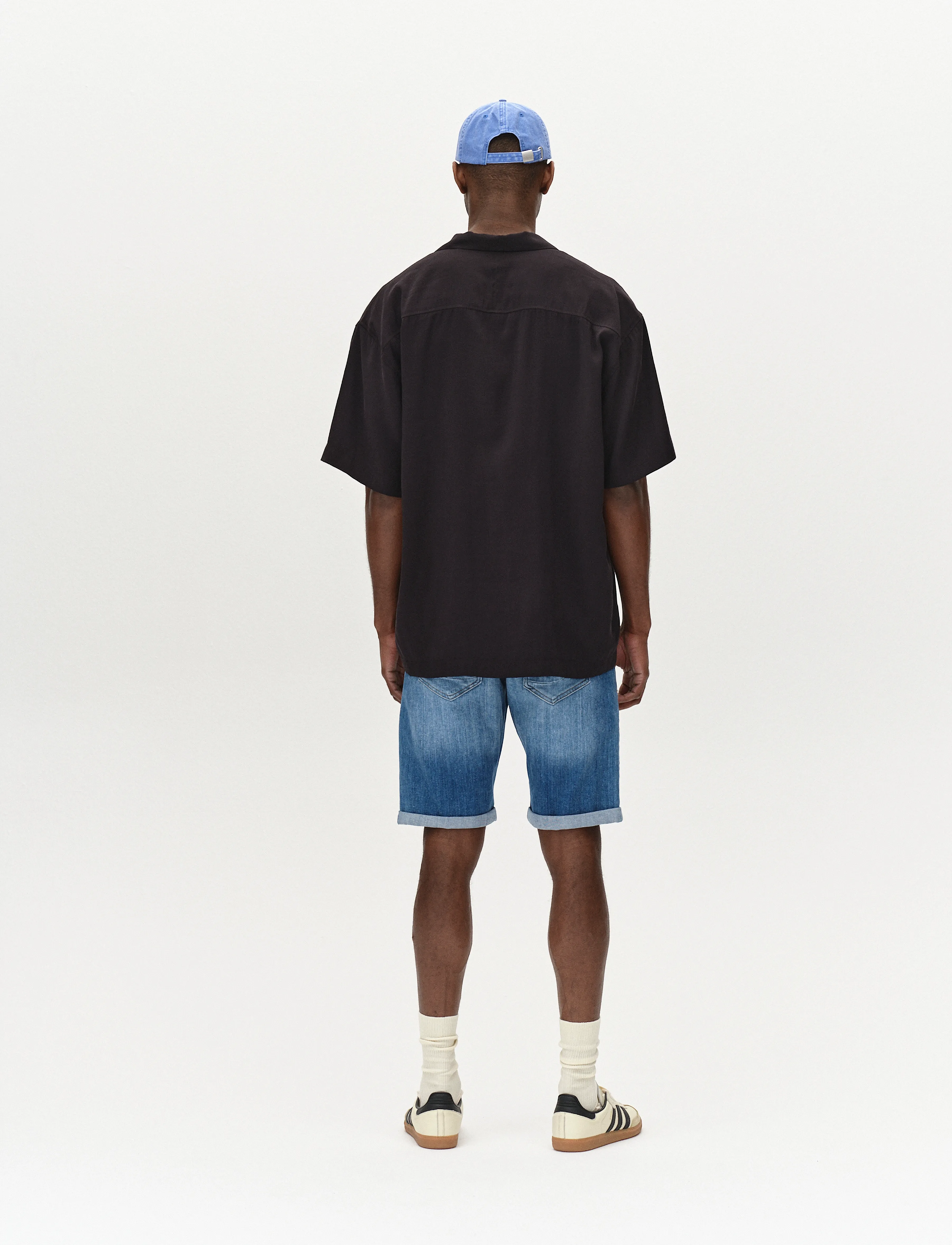 Gabba - Markus Selvedge Shorts Limited - gallastuttbuxur - mid blue denim - 4
