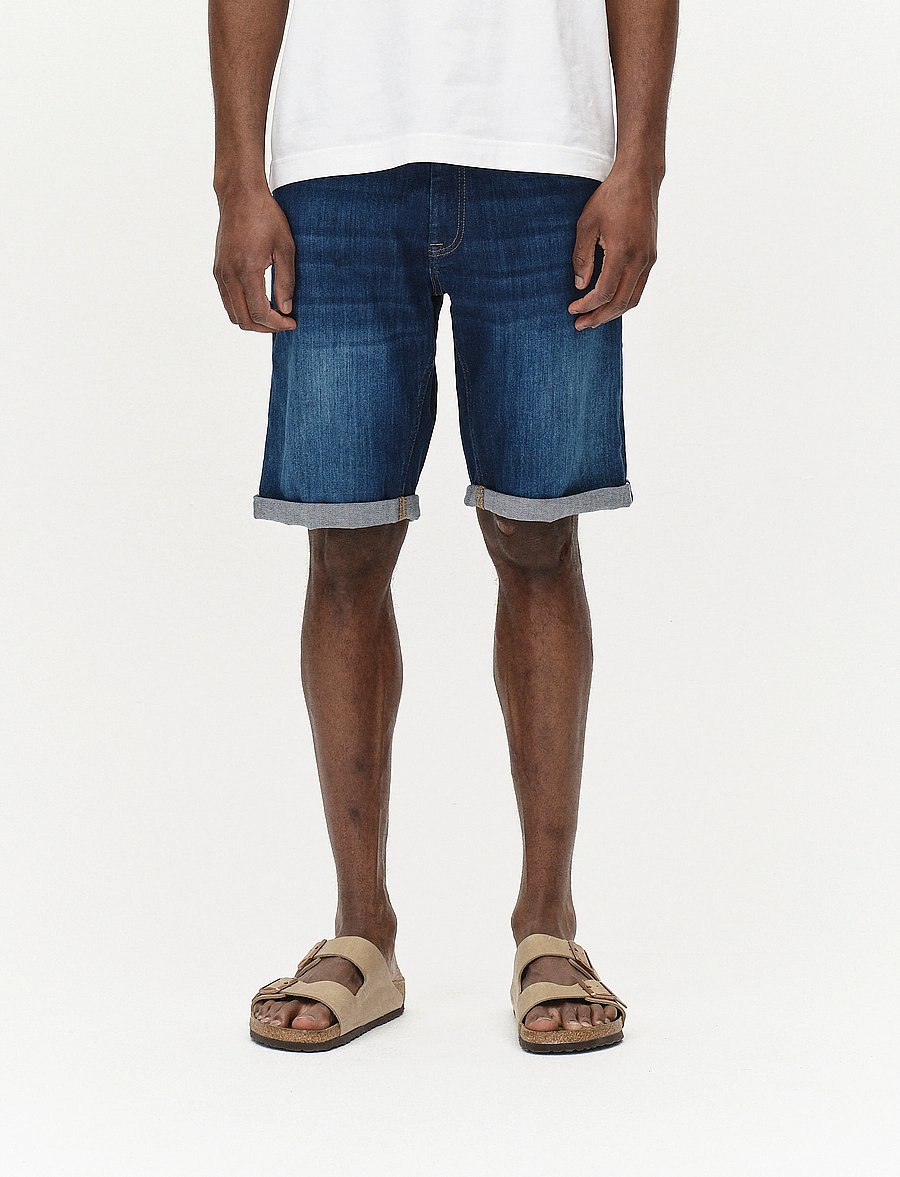 Gabba - Markus Selvedge Shorts Limited - gallastuttbuxur - dark blue denim - 0