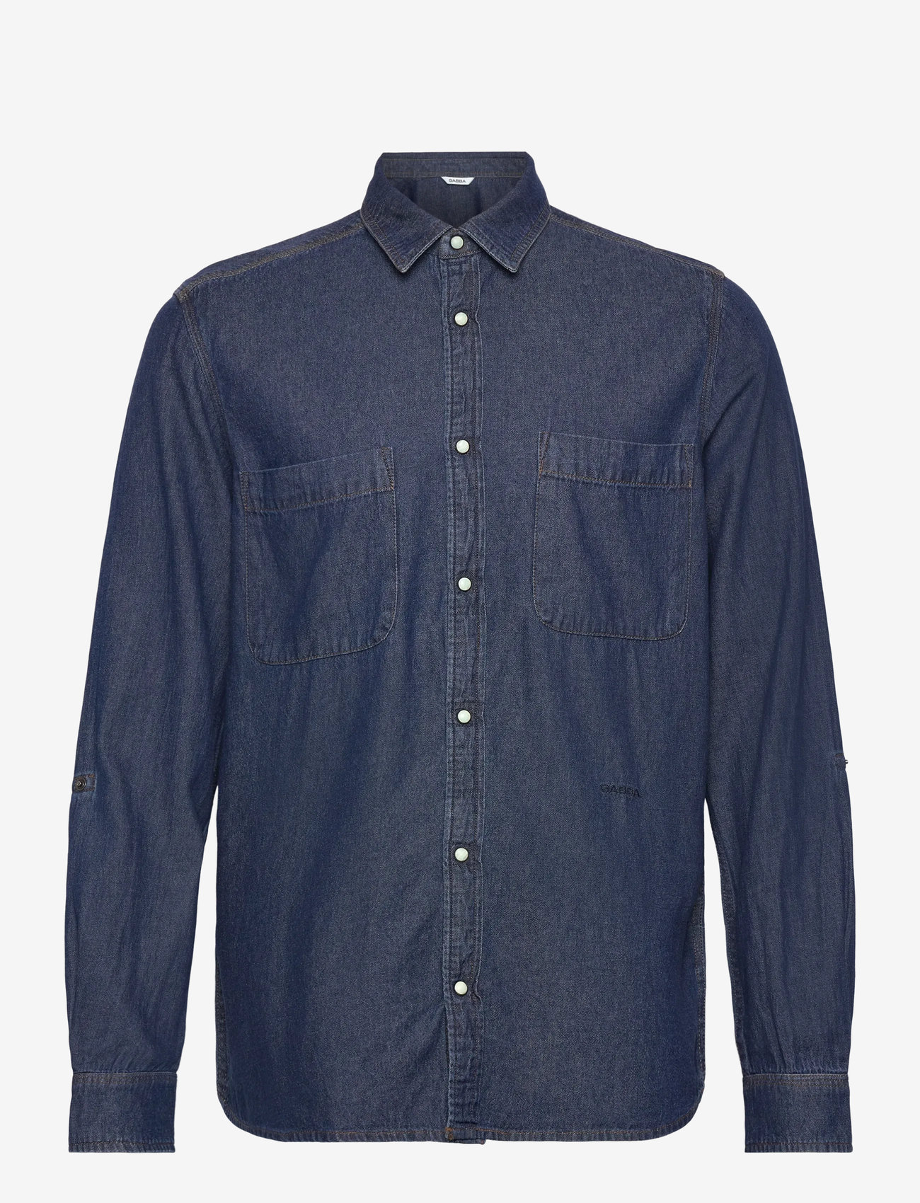 Gabba - Sven Reg Denim LS - jeanshemden - dark blue denim - 1