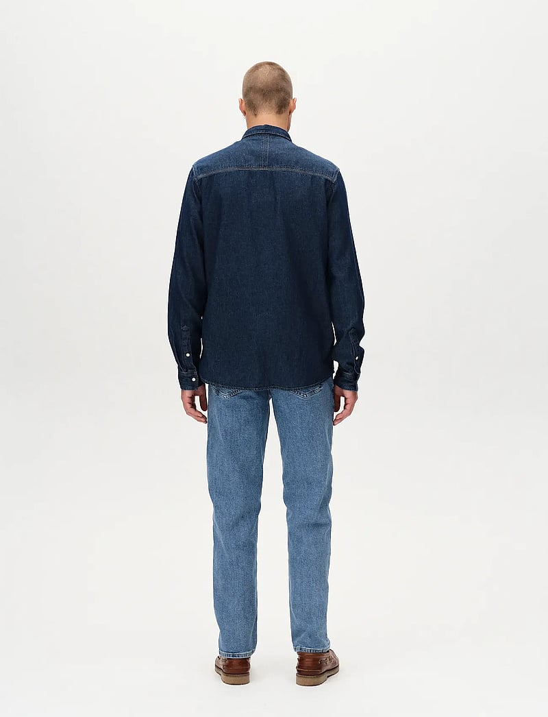 Gabba - Sven Reg Denim LS - jeanshemden - dark blue denim - 5