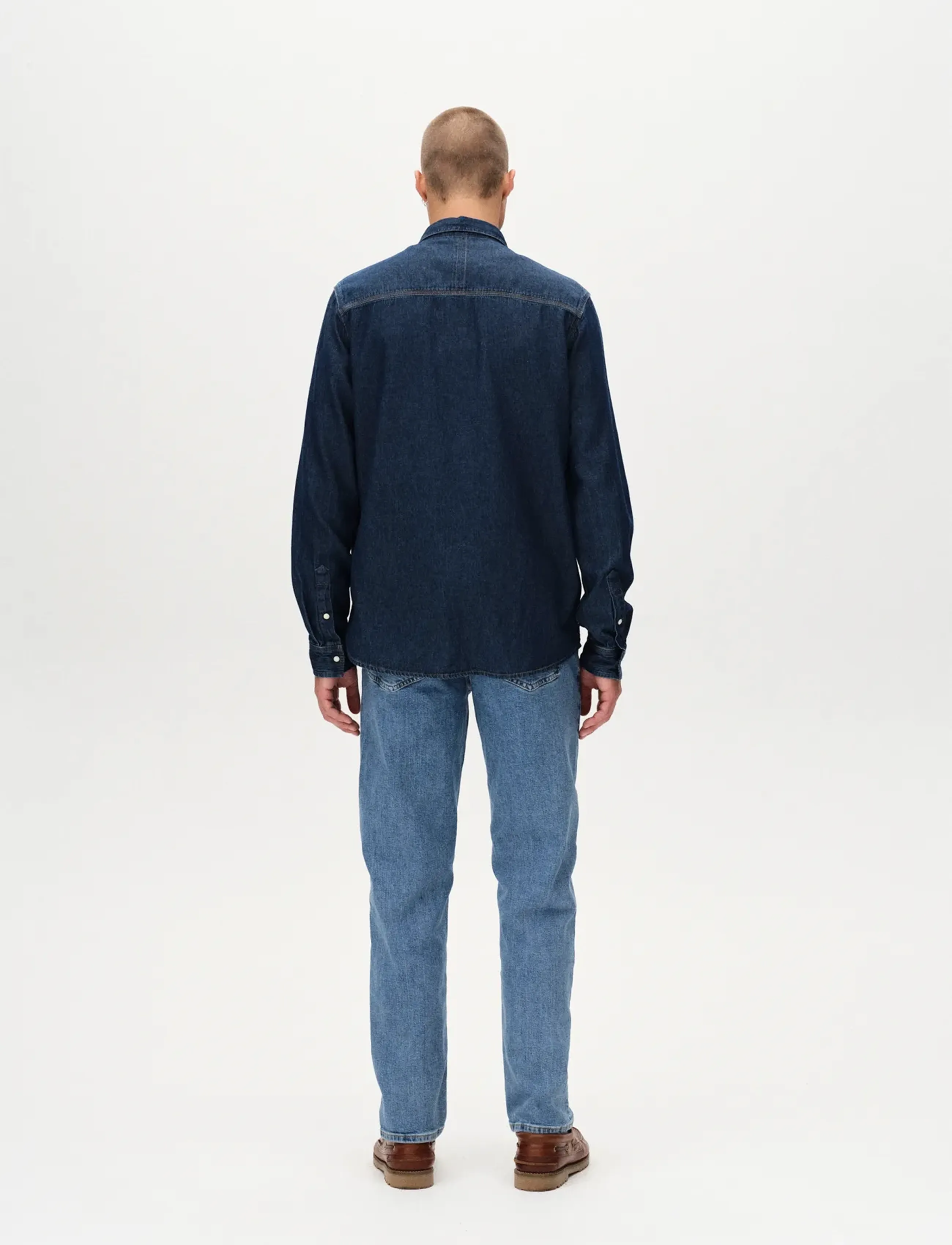 Gabba - Sven Reg Denim LS - sünnipäevakingitused - dark blue denim - 5