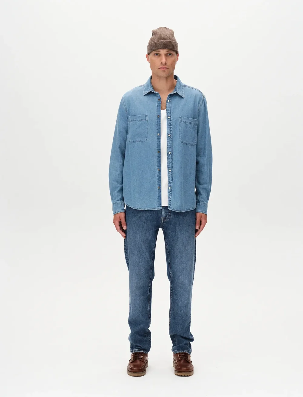 Gabba - Sven Reg Denim LS - denimskjorter - lt. blue denim - 4