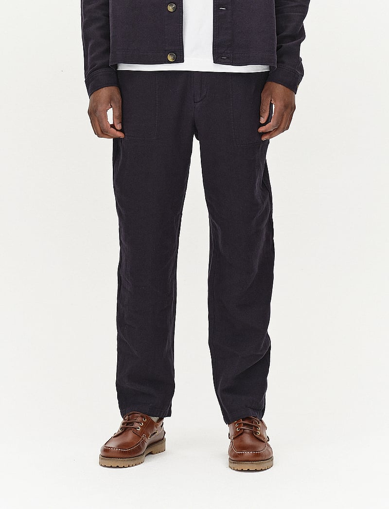 Gabba - Zeta Lino - linen trousers - night sky - 0