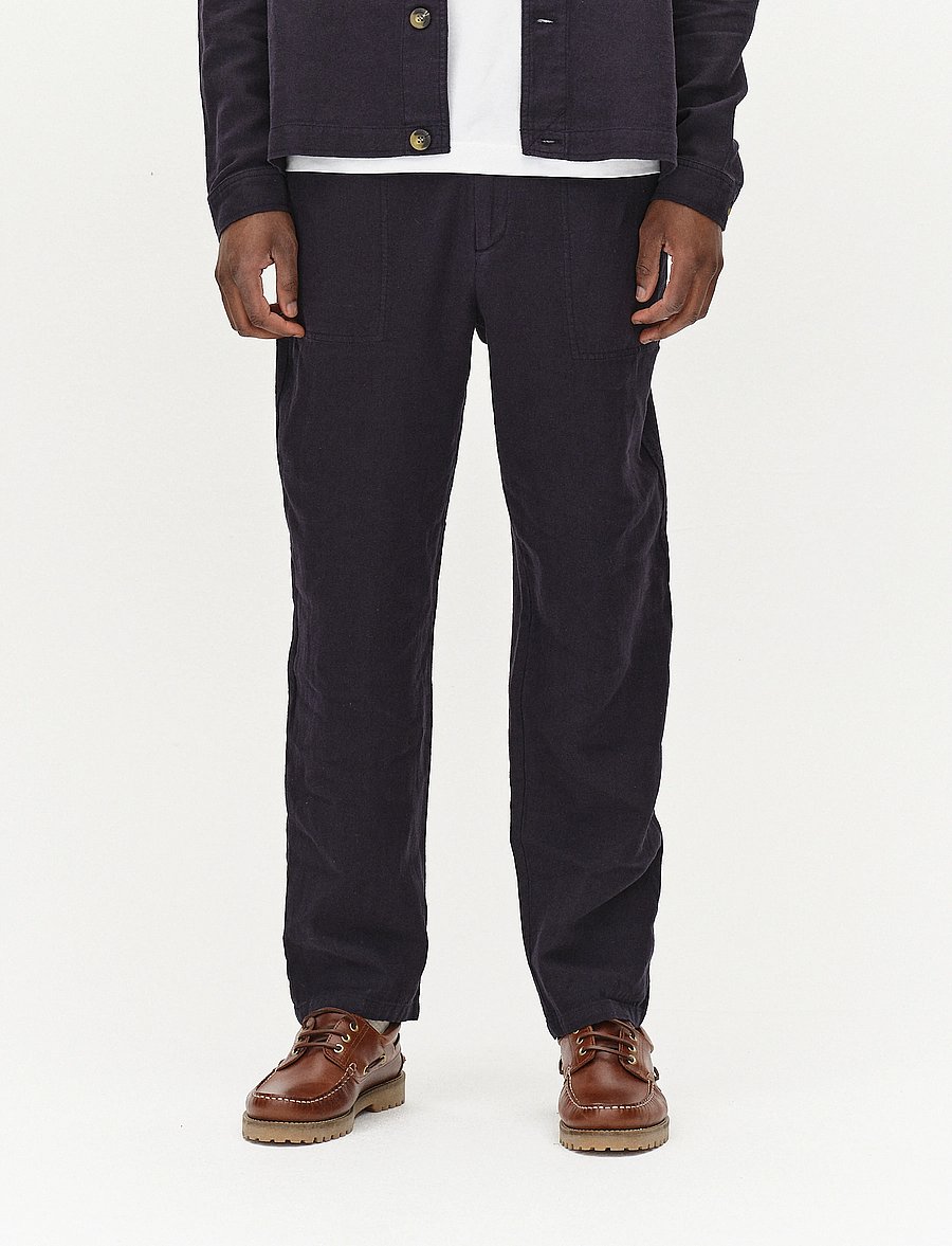 Gabba - Zeta Lino - pantalons en lin - night sky - 0